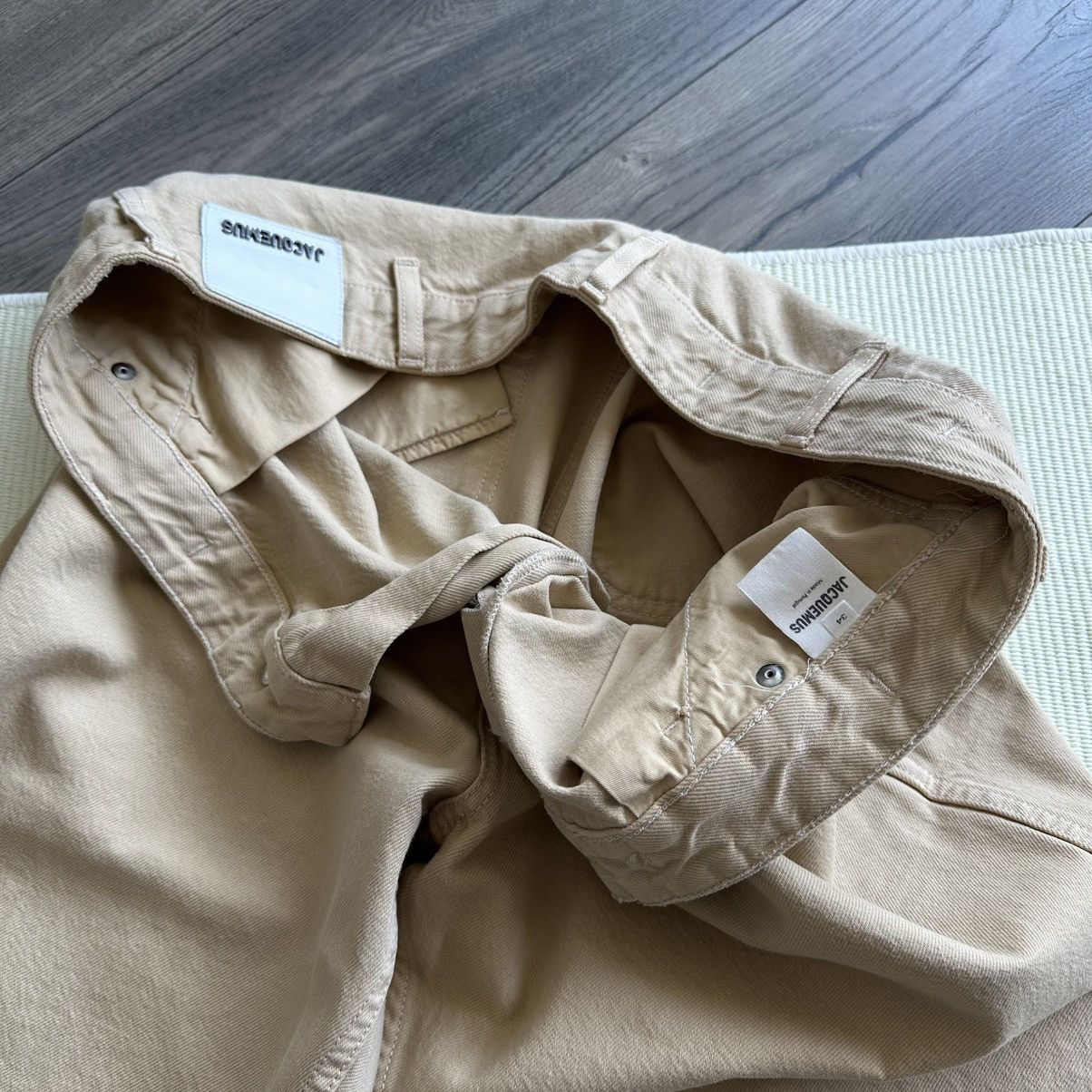 Jacquemus JACQUEMUS Beige Loose Fit Denim Pants Size US 34 / EU 50 - 4 Thumbnail