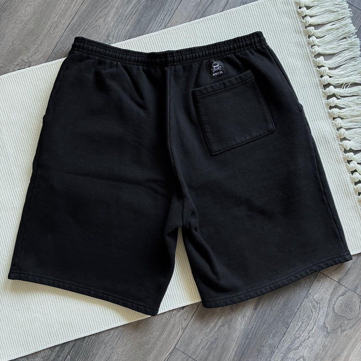 SSUR SSUR NYC FURY Print Heavy Cotton Black Shorts Size US 36 / EU 52 - 5 Thumbnail