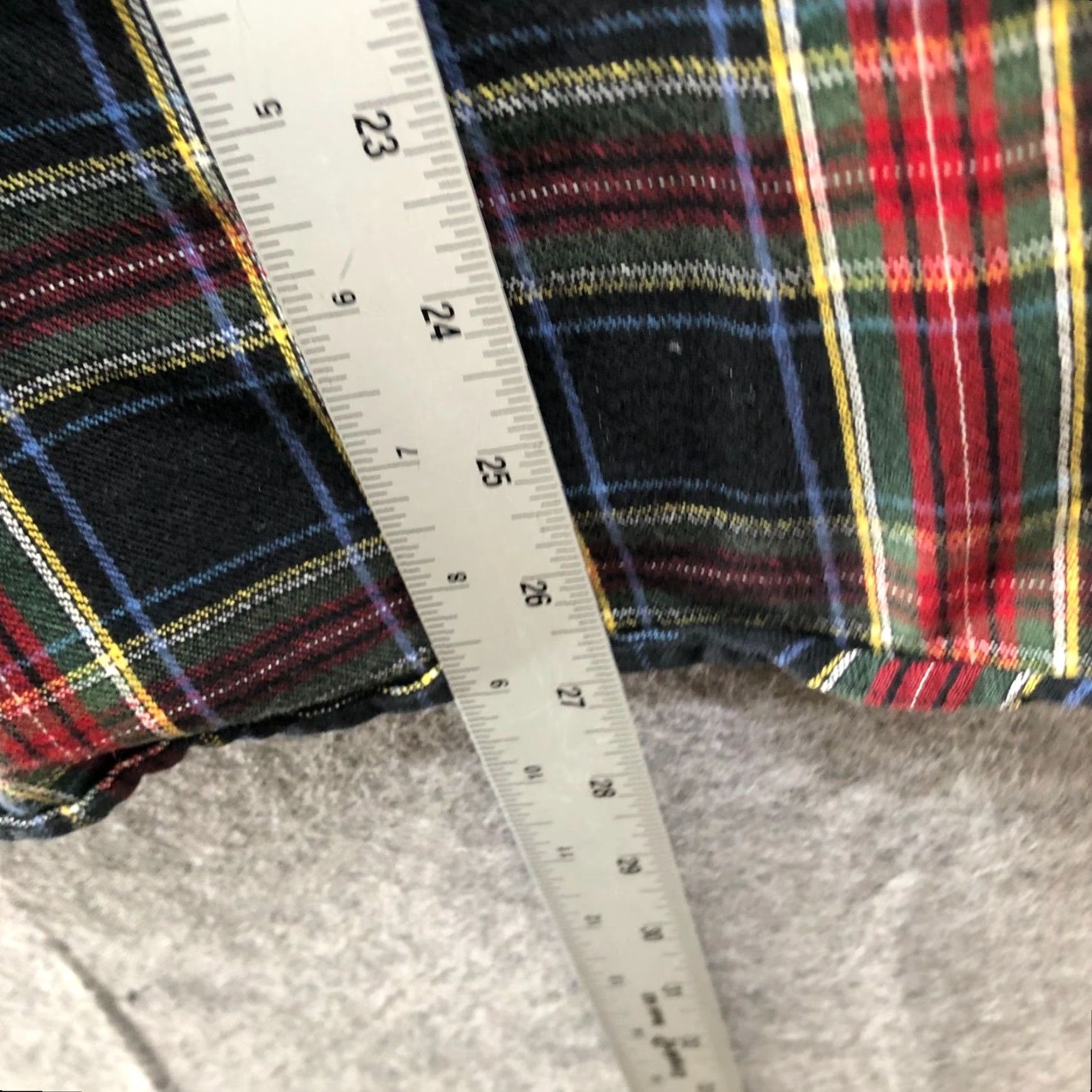 Vintage L.L. Bean Shirt Womens L Red Black Green Holiday Flannel Scotch Plaid Cotton Size L / US 10 / IT 46 - 7 Thumbnail