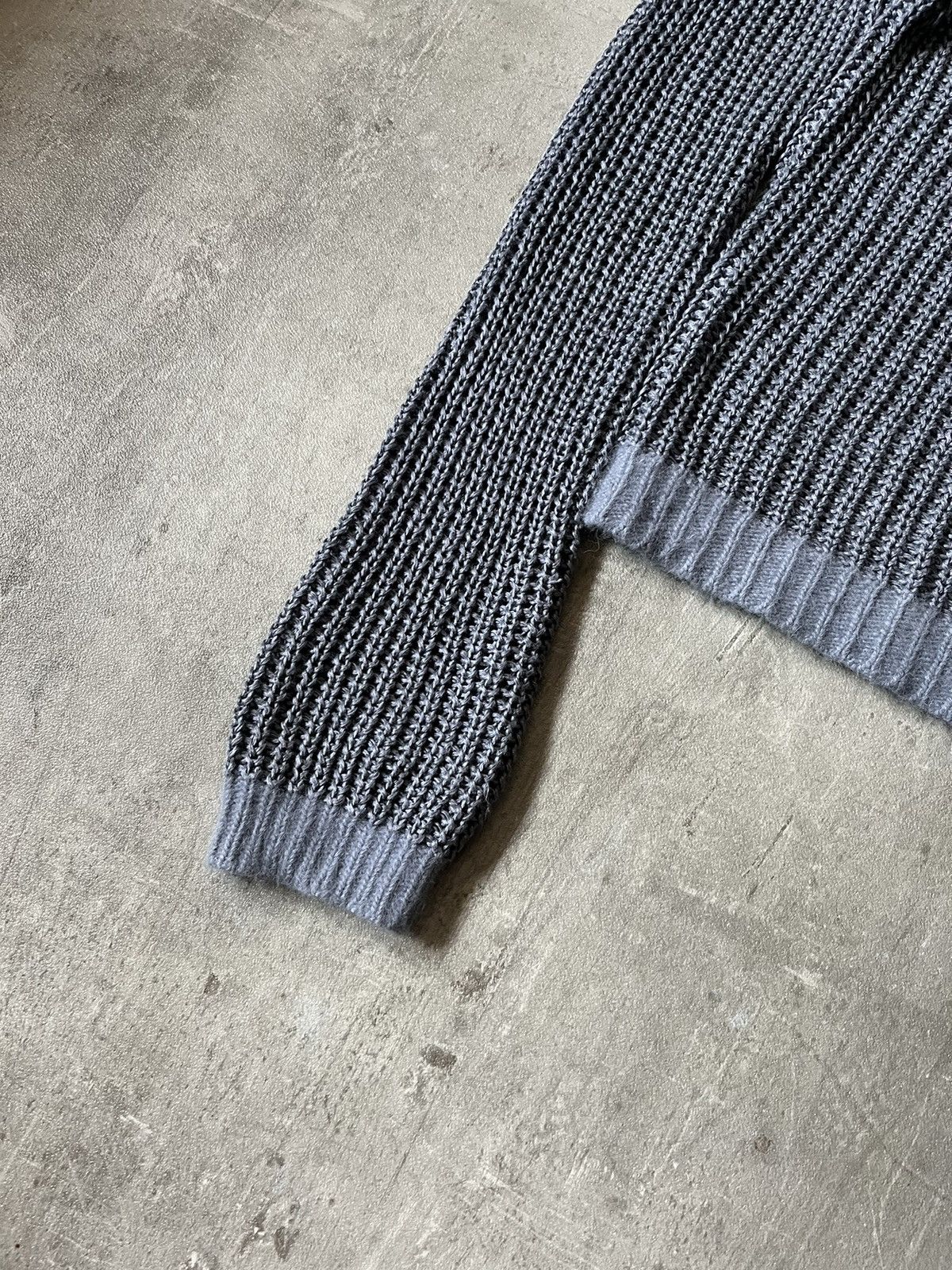 Acne Studios Acne Studios ninon linen sweater blue Grailed