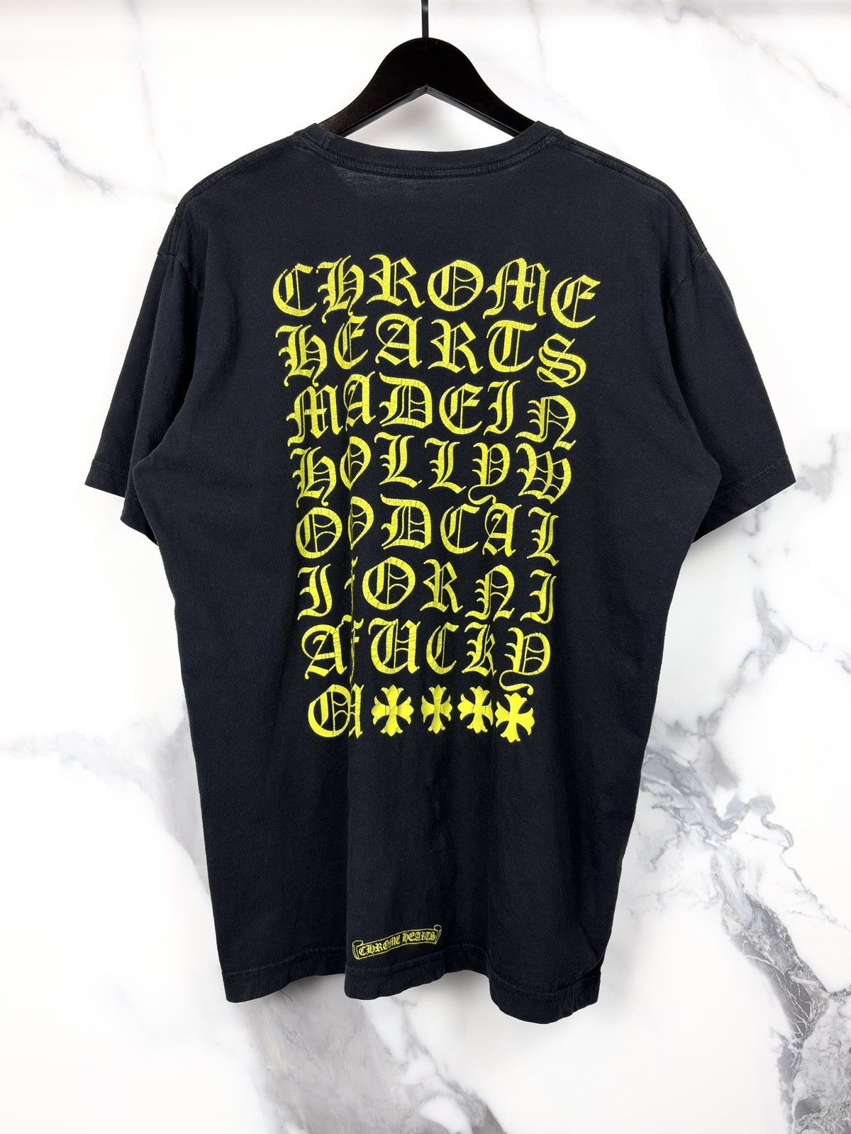 Chrome Hearts Chrome Hearts Yellow Eye Chart Horseshoe Logo Pocket Tshirt Size US XL / EU 56 / 4 - 1 Thumbnail