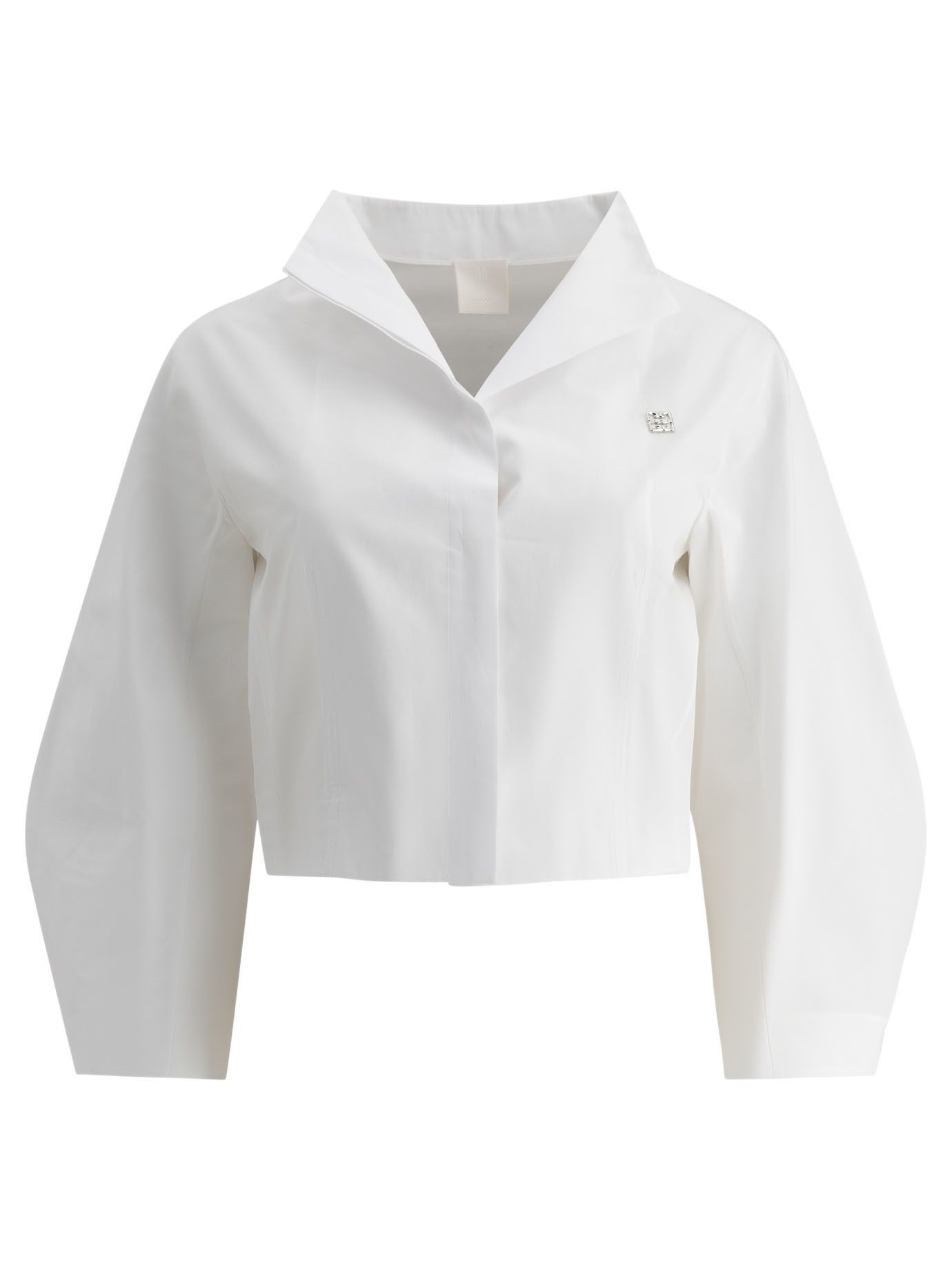 Givenchy Cropped Poplin Shirt Size S / US 4 / IT 40 - 1 Thumbnail