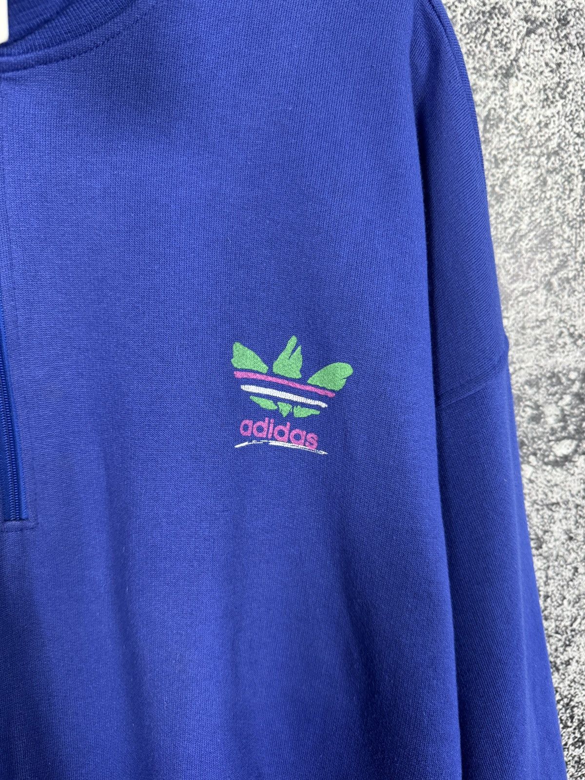 Adidas Men’s Adidas 1/4 Zip Sweatshirt Vintage 90s Pullover Size M Size US M / EU 48-50 / 2 - 6 Thumbnail