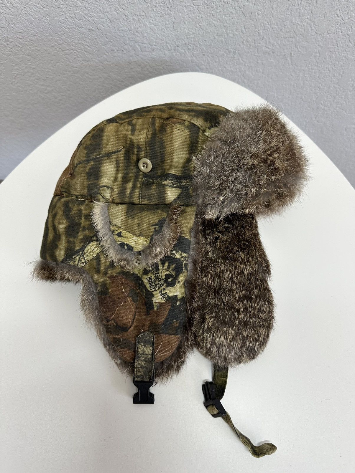 Vintage Vintage Real Fur Ushanka Real Tree Avantgarde Trapper Hat Size ONE SIZE - 1 Thumbnail
