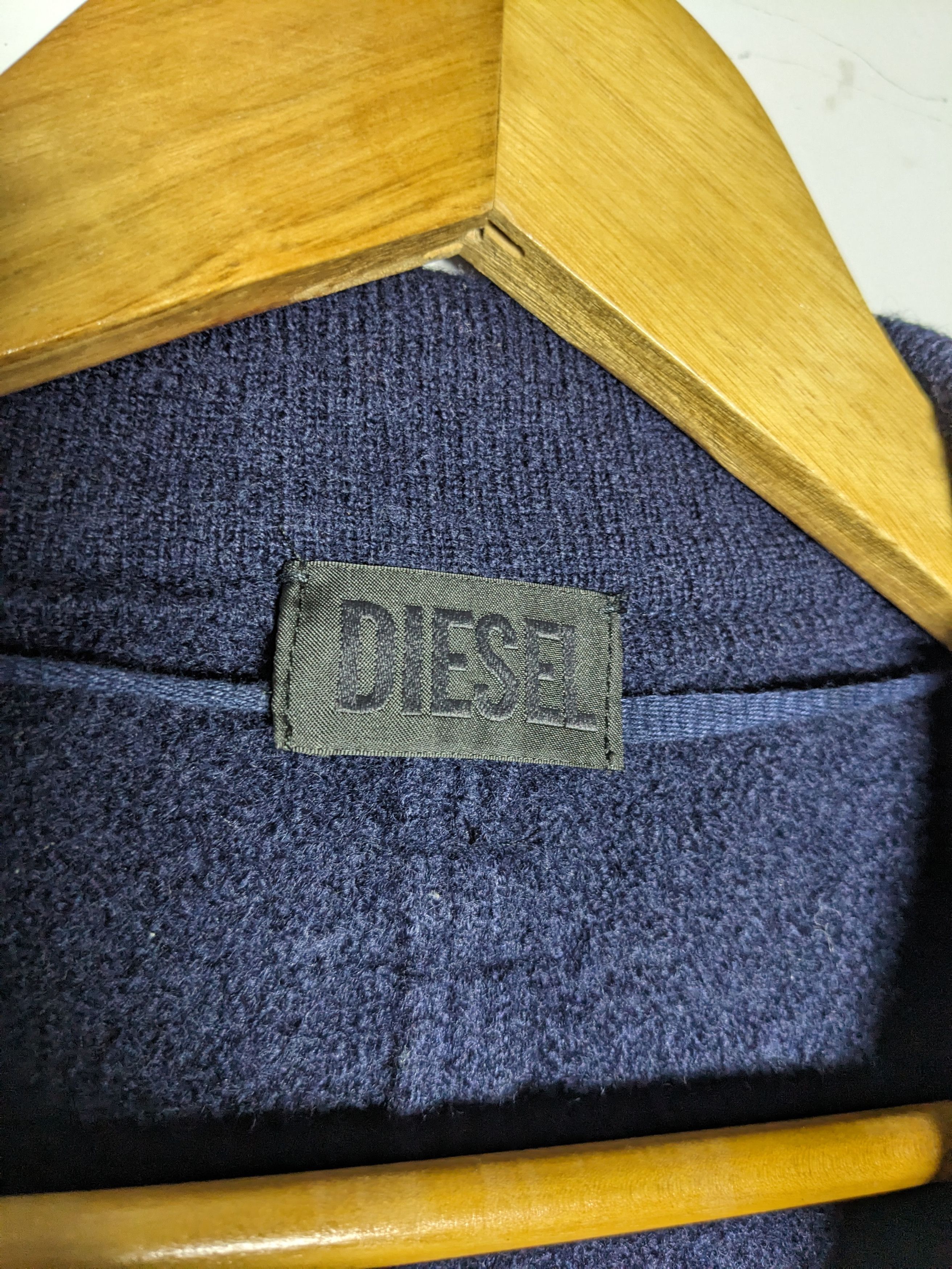 Diesel × Diesel Black Gold Diesel Cropped Peacoat Jacket Navy Blue Wool Size XS / US 0-2 / IT 36-38 - 6 Thumbnail