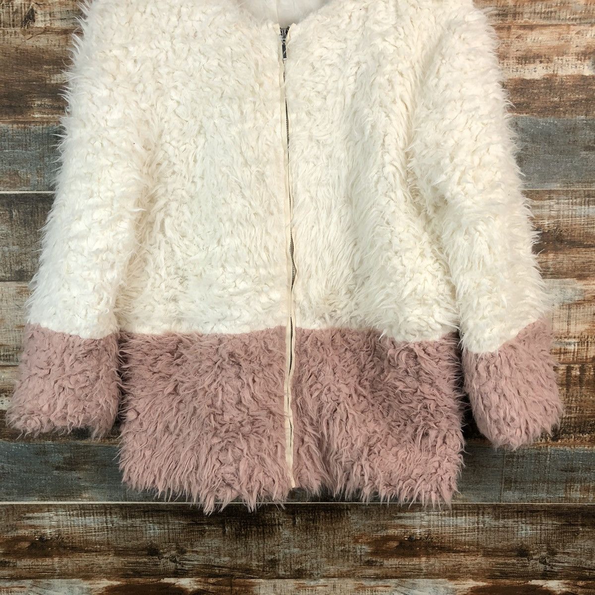 Homespun Knitwear Avail Mode Pink Mohair fur shaggy Knitwear #A2413 Size M / US 6-8 / IT 42-44 - 3 Thumbnail