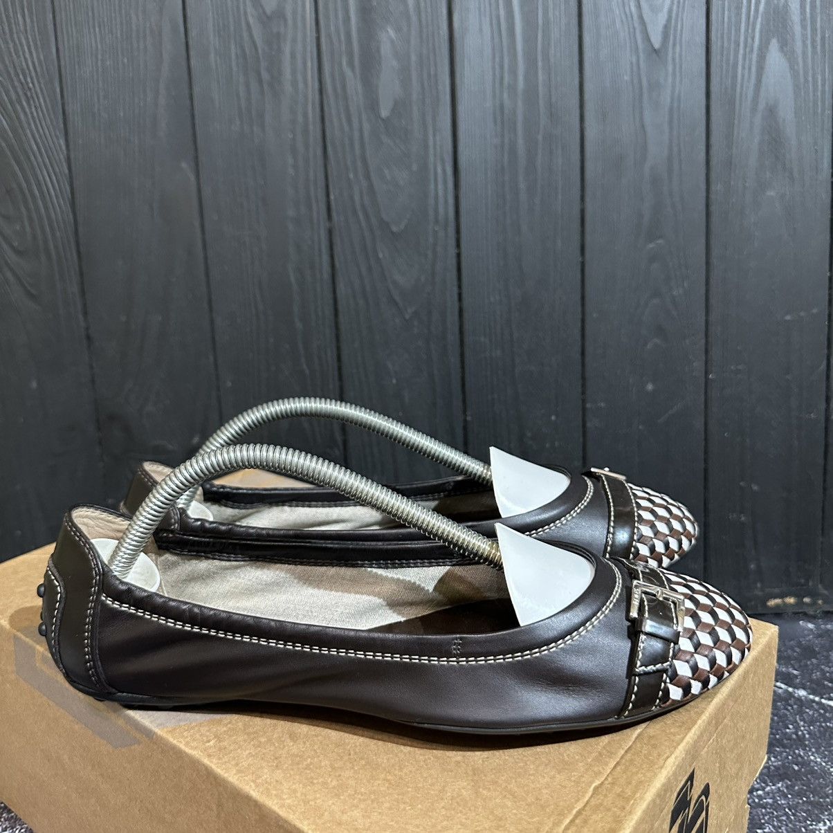 Tod's TOD’S - Women’s Leather Ballet Flats size 37.5 Size US 7.5 / IT 37.5 - 2 Thumbnail