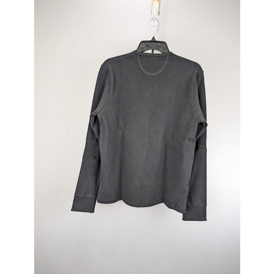 Balenciaga o1rshd1 Ribbed Jersey Stretch E. Long Sleeves Shirt in Black Size US M / EU 48-50 / 2 - 11 Thumbnail