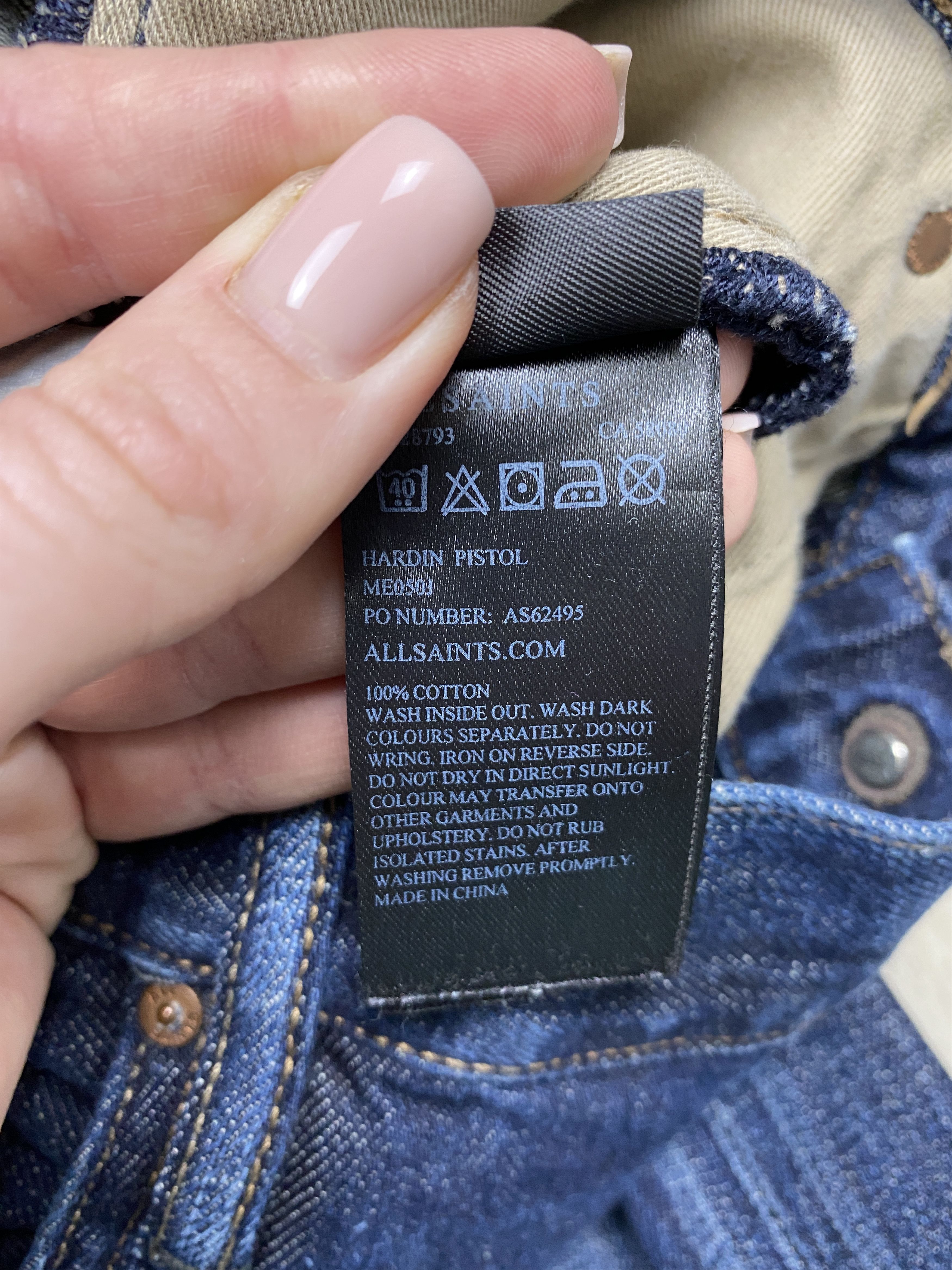 Allsaints Allsaints Hardin Pistol Vintage Mens Denim Pants Jeans Size US 32 / EU 48 - 6 Thumbnail