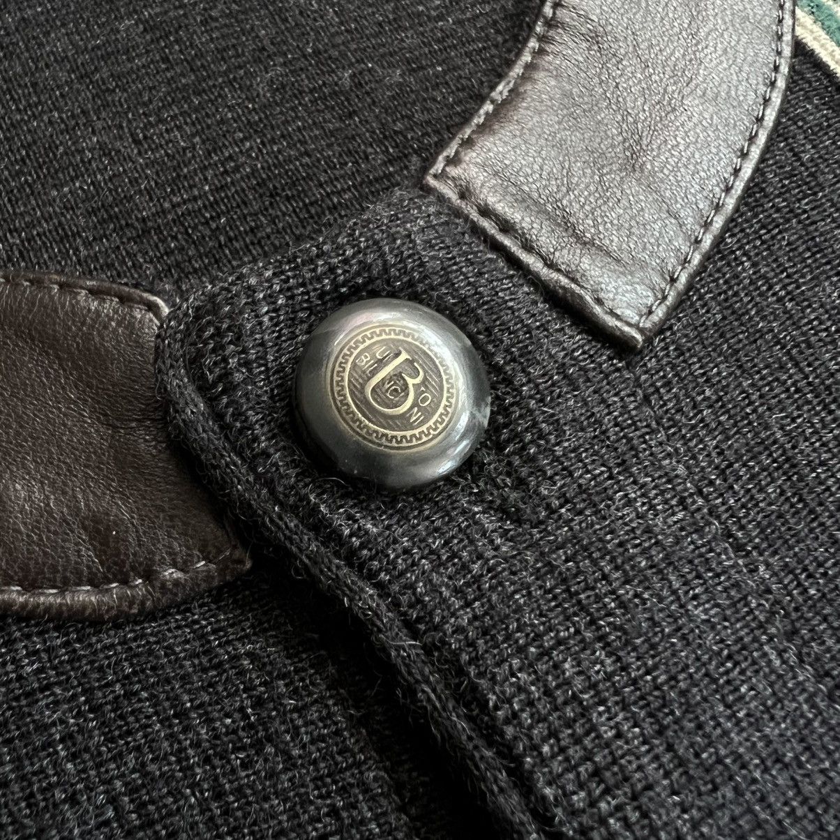 Coogi Vintage 1990s Umberto Bilancioni Vest Leather Round Knitwear Size US M / EU 48-50 / 2 - 4 Thumbnail