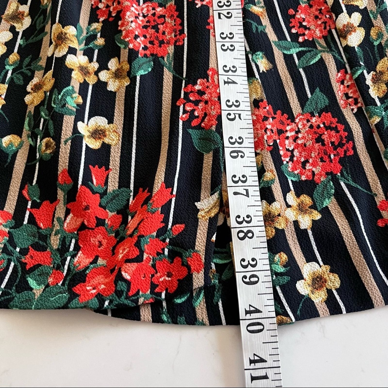 Zara Zara floral stripe wrap dress size XS Size XS / US 0-2 / IT 36-38 - 9 Thumbnail