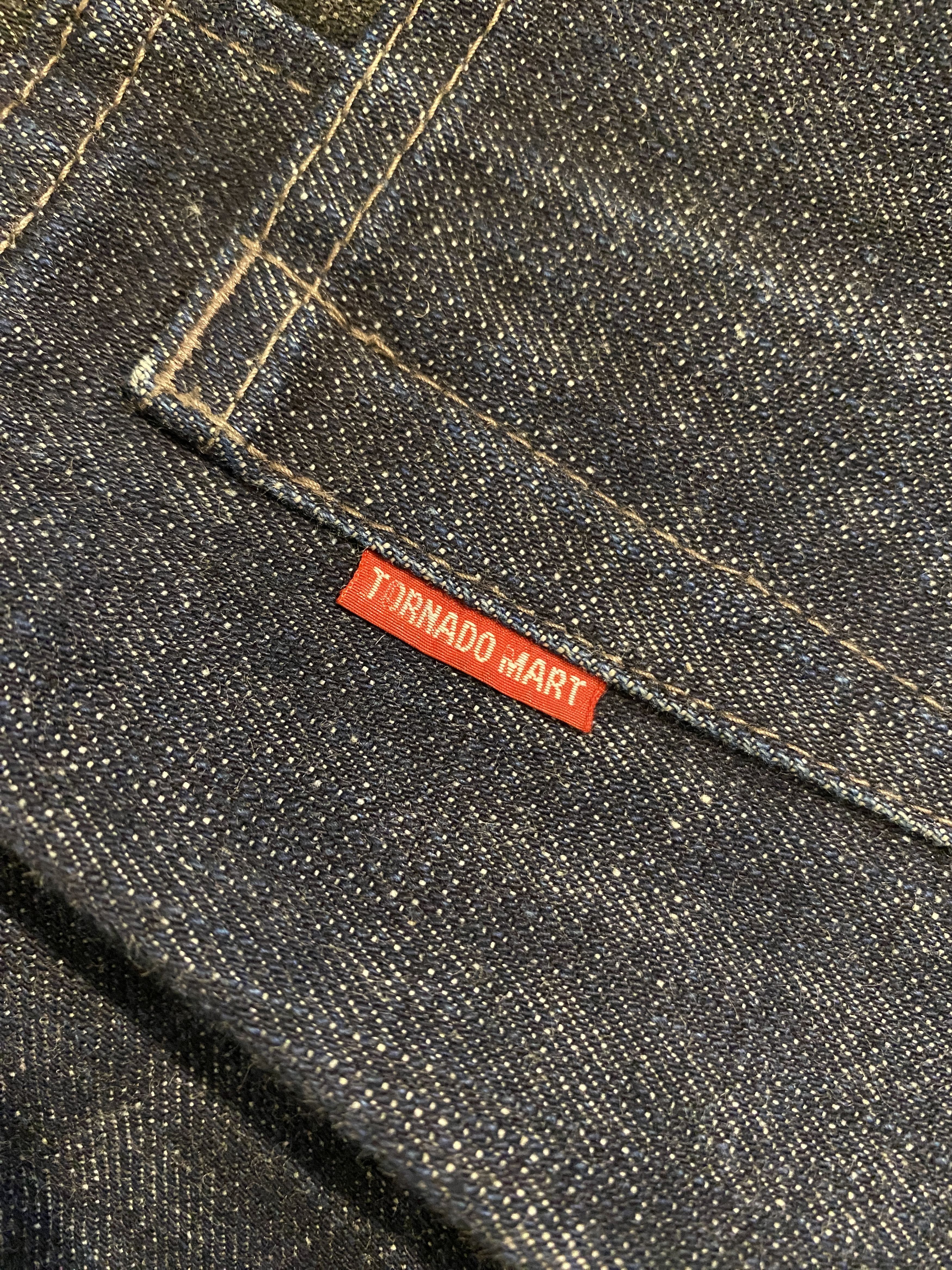Tornado Mart Tornado Mart Patch Patchwork Denim Jeans Gray Blue Vintage Size US 30 / EU 46 - 6 Thumbnail