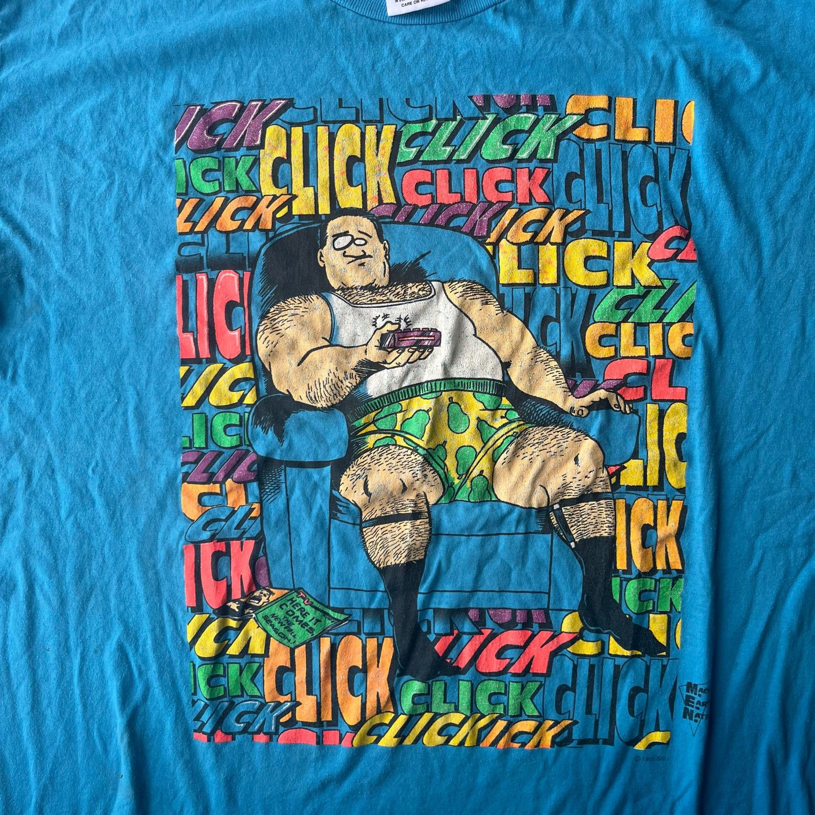 Vintage VINTAGE 1991 SSI MACHO EARTH NATIVES TV CLICK TEE SHIRT XL Size US XL / EU 56 / 4 - 2 Thumbnail