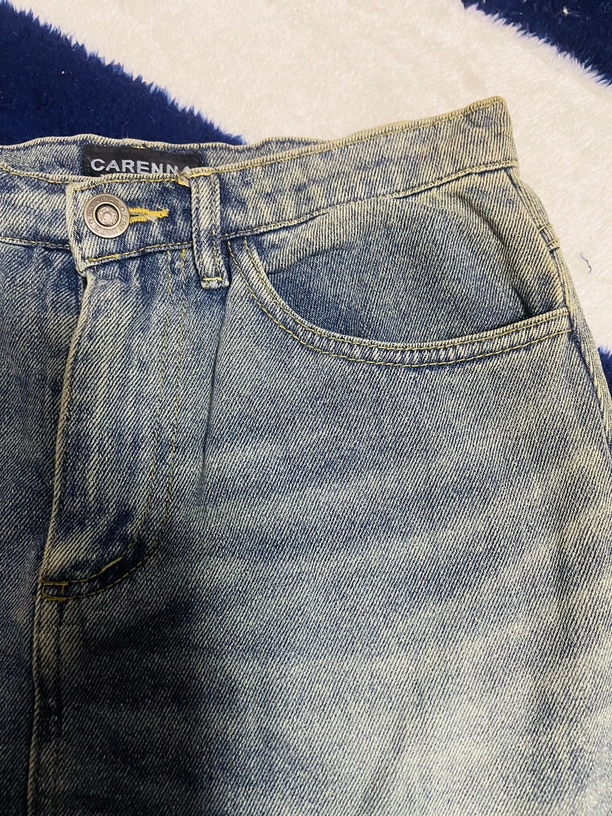 Japanese Brand Rare 🔥 Carenna Nice Denim Skirt (15) Size 26" / US 2 / IT 38 - 9 Thumbnail