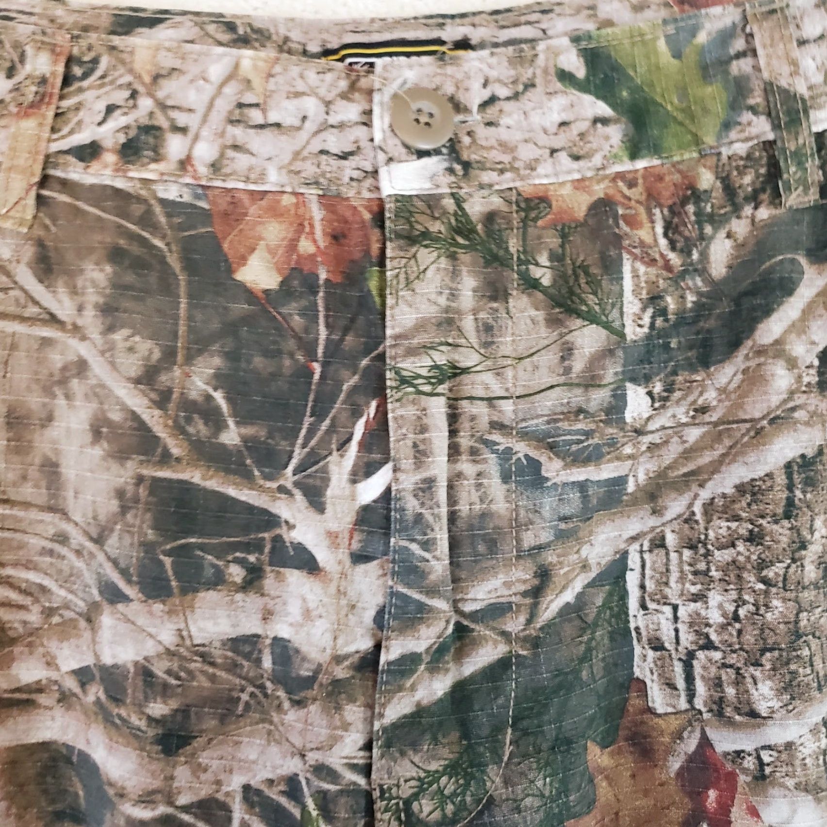 Hunter Ridge Hunter Pants Mens Large Brown TrueTimber Camouflage Cargo Straight Leg Tie Size US 33 - 6 Thumbnail