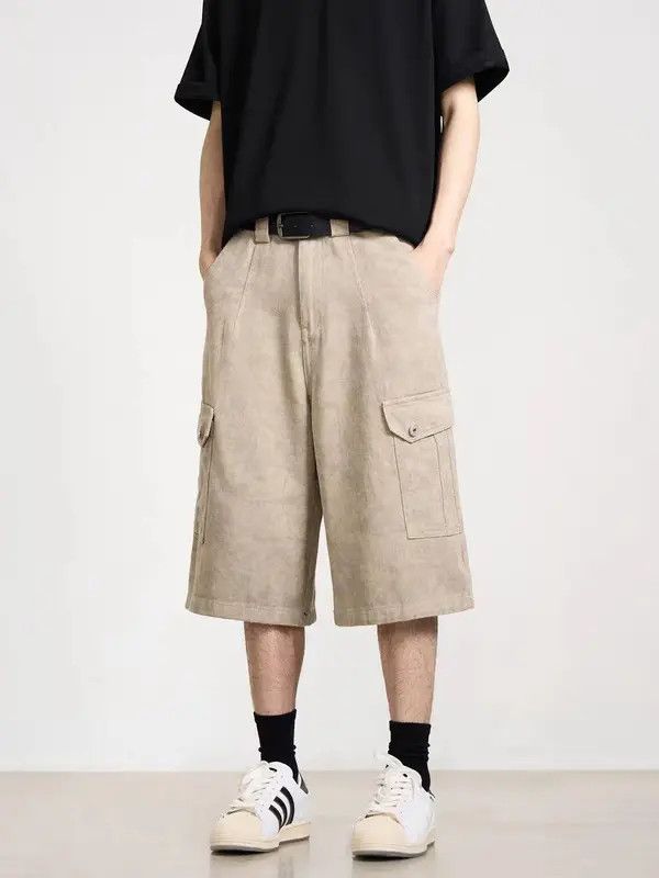 Japanese Brand VIBE Baggy cargo shorts with casual pocket design Size US 32 / EU 48 - 6 Thumbnail