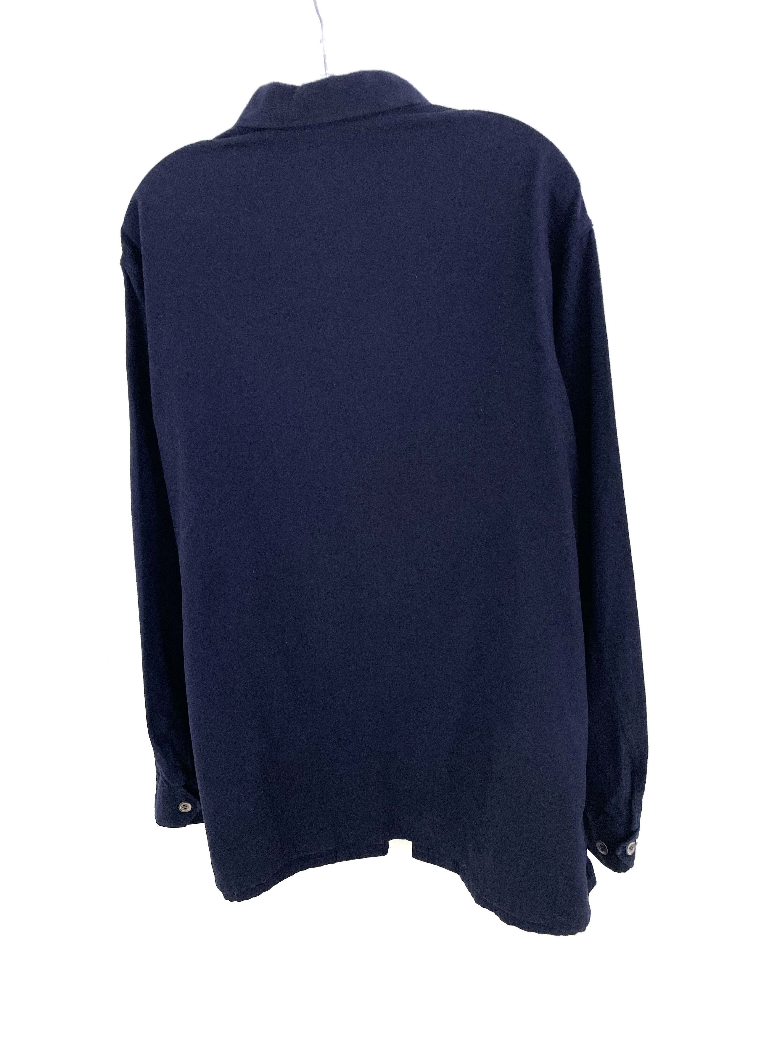 Yohji Yamamoto Brushed Cotton Cargo Zip Shirt Size US L / EU 52-54 / 3 - 11 Thumbnail