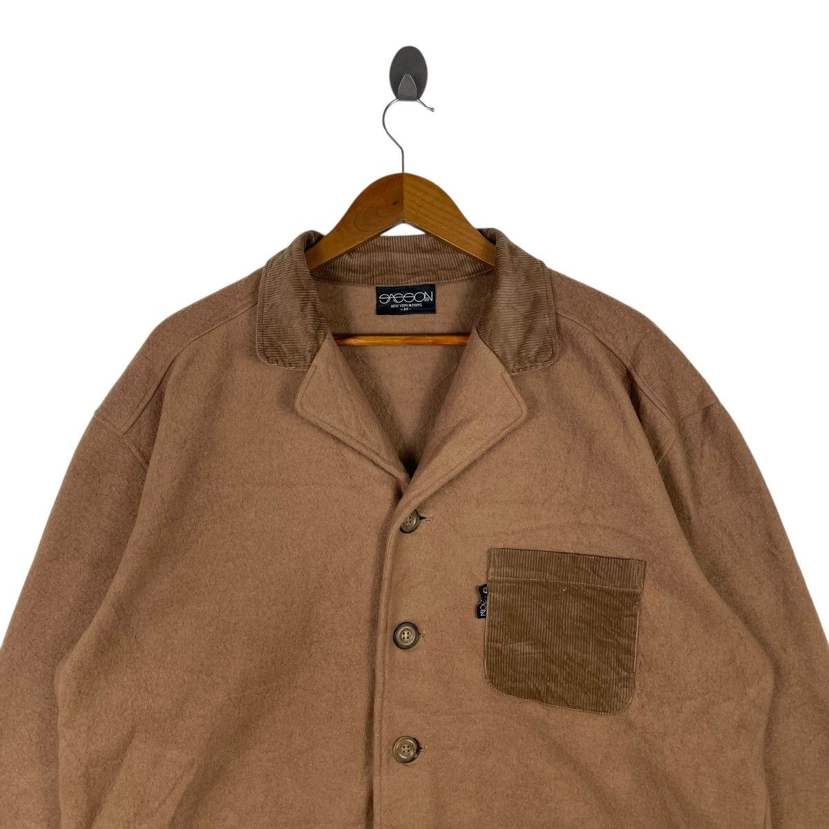 Japanese Brand × Yeezy Vintage Sasson New York Paris Japan Wool Button Jacket Size US M / EU 48-50 / 2 - 2 Thumbnail