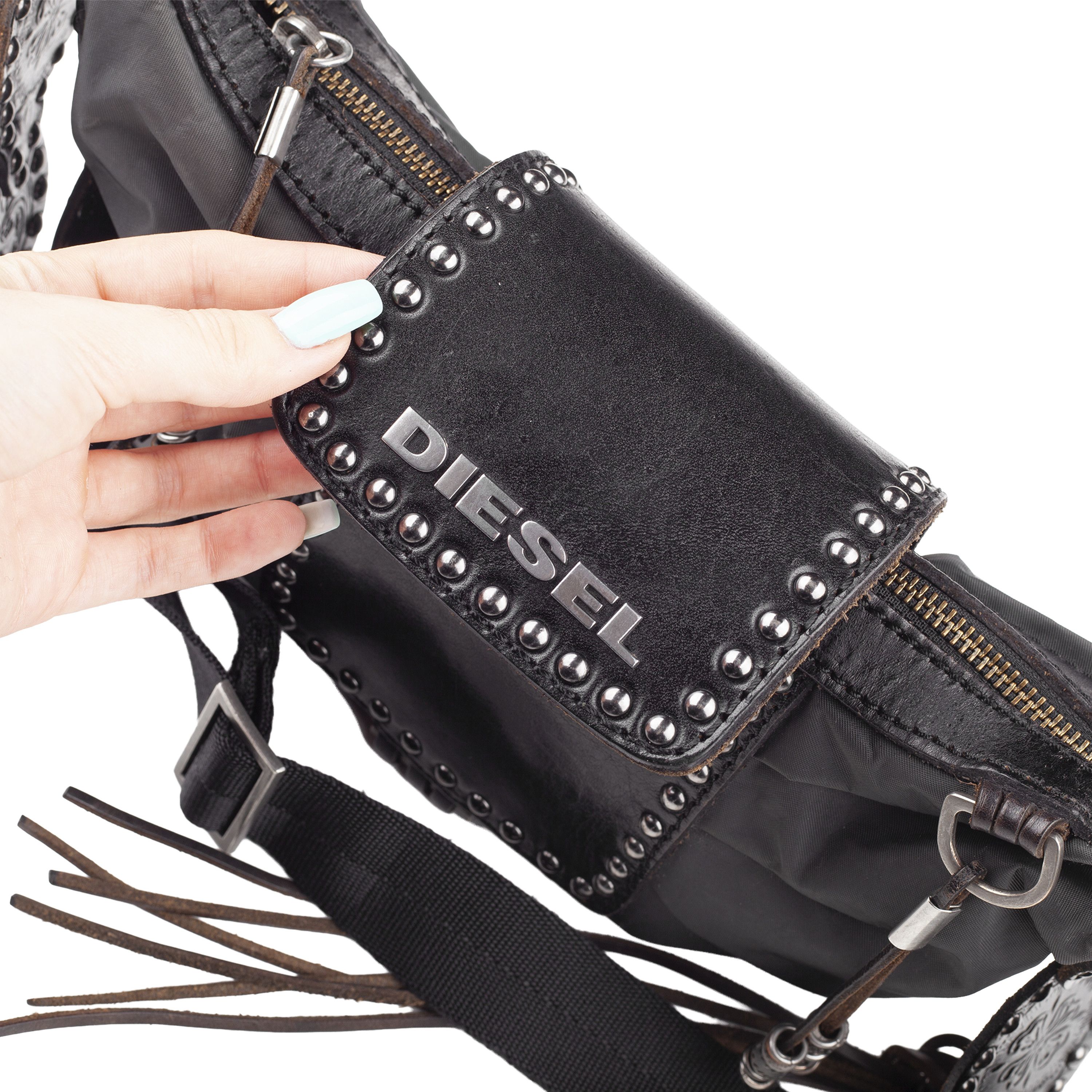 Diesel RARE Diesel Medieval Crossbody Black Bag Size ONE SIZE - 3 Thumbnail