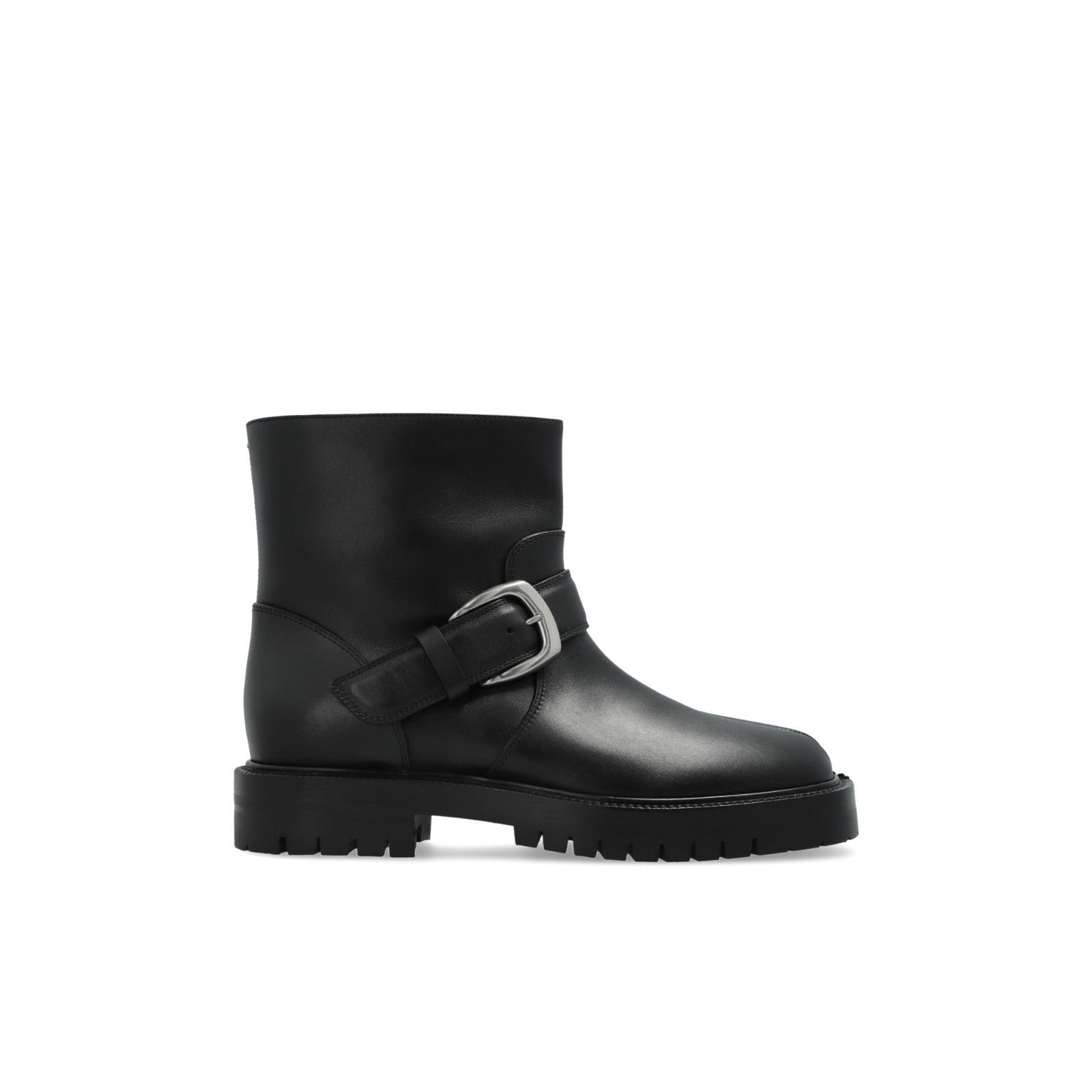 MAISON MARGIELA Tabi Cut Out Black Leather Boots New & Authe