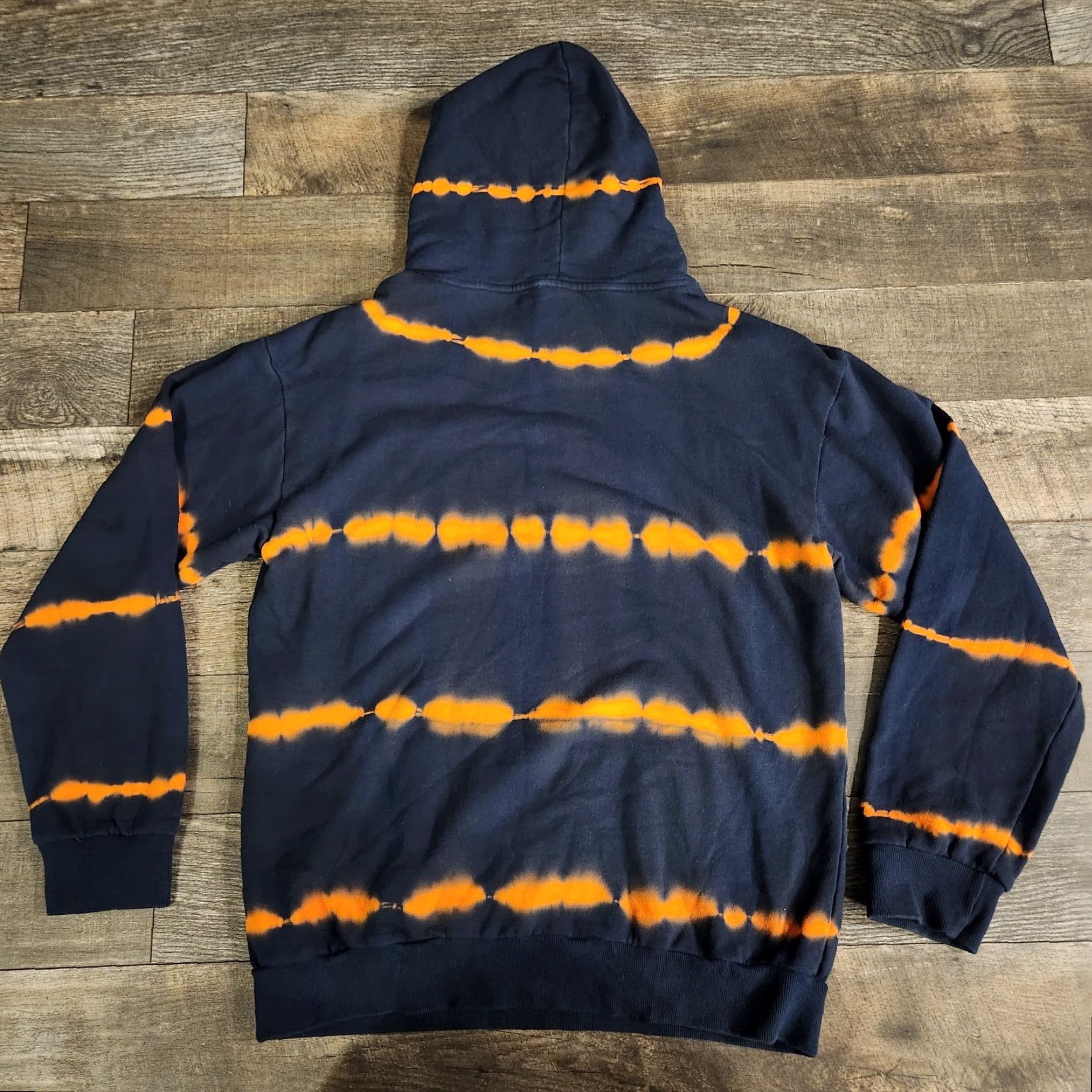 Vintage Barstool Sports Hoodie Mens XL Chicago Striped Pullover Blue Orange Da Bears Size US XL / EU 56 / 4 - 6 Thumbnail