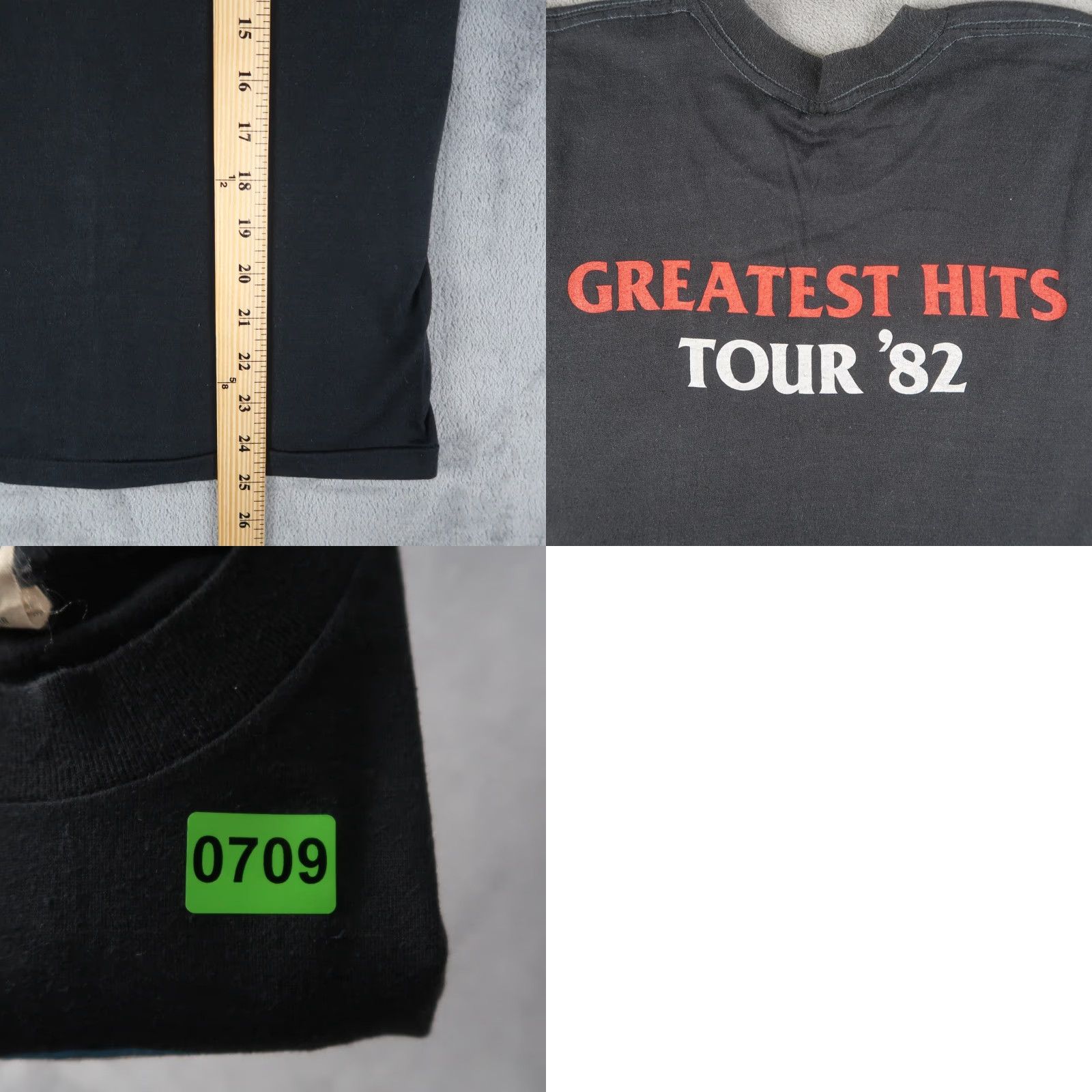 Vintage VINTAGE Little River Band 1982 Greatest Hits T-Shirt Short Sleeve Unisex Small Black 80s Retro Music Shirt Size US S / EU 44-46 / 1 - 8 Thumbnail