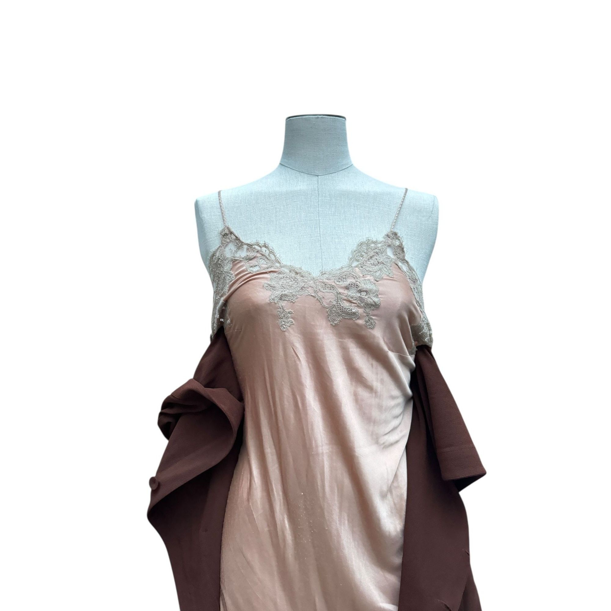 Jean Paul Gaultier Vintage Brown Wool Dress Size S / US 4 / IT 40 - 3 Thumbnail