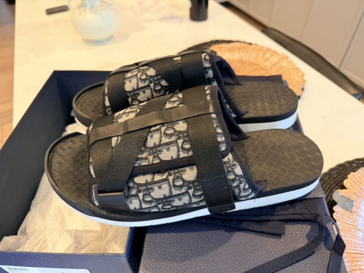 Dior Dior Alpha Sandals – Oblique Jacquard / Black Size US 13 / EU 46 - 12 Thumbnail