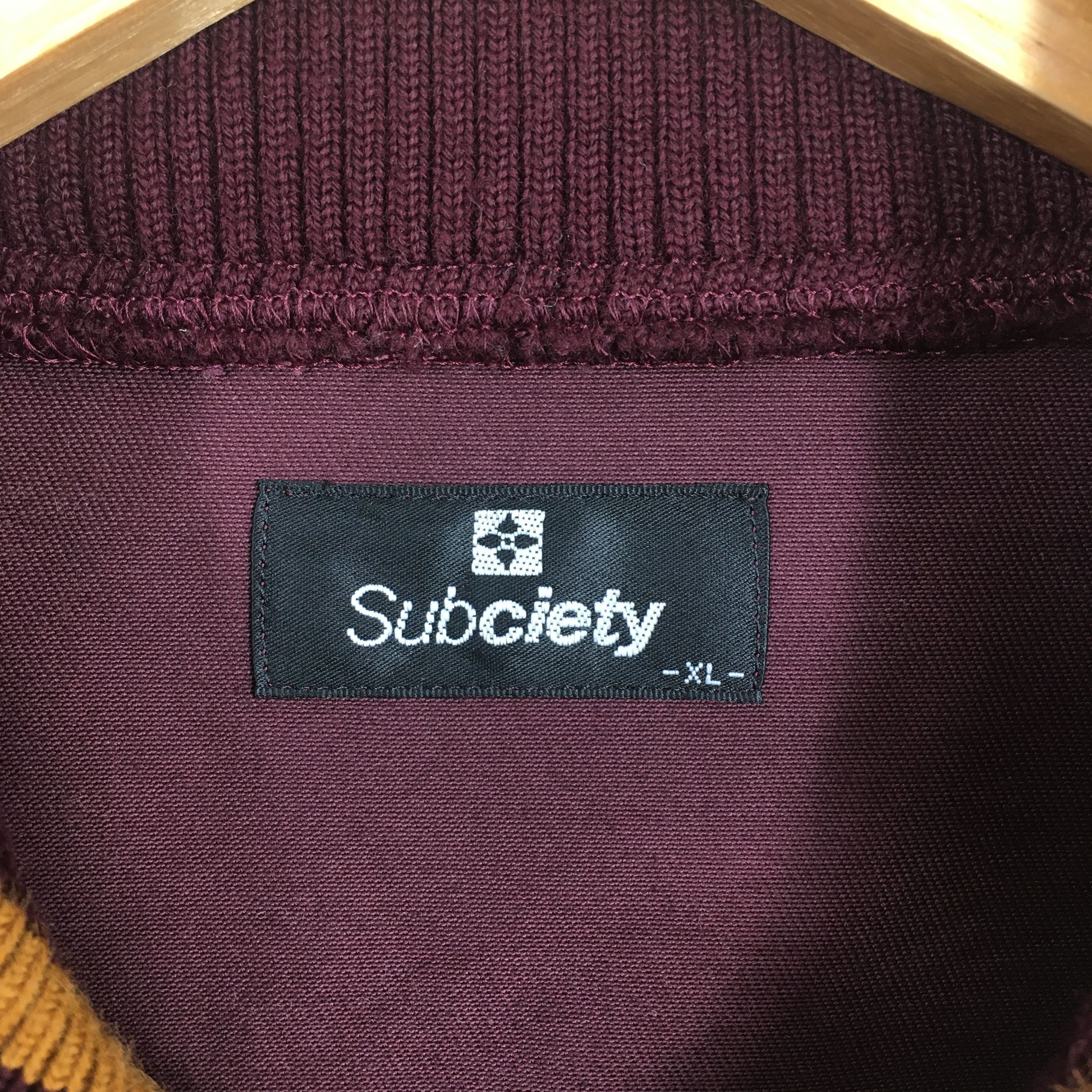 Japanese Brand Vintage Subciety Varsity Jacket XLarge Size US XL / EU 56 / 4 - 5 Thumbnail