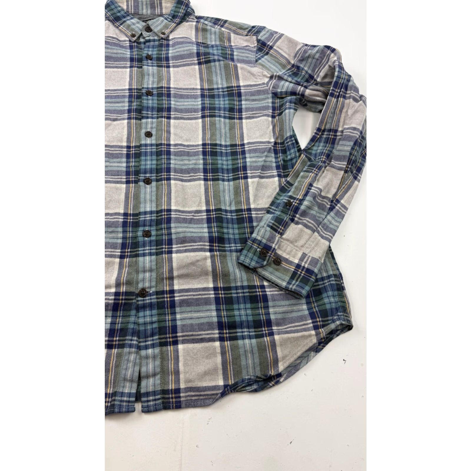 Banana Republic Banana Republic Shirt Mens M Blue Plaid Luxe Flannel Button-Down Casual Size US M / EU 48-50 / 2 - 3 Thumbnail