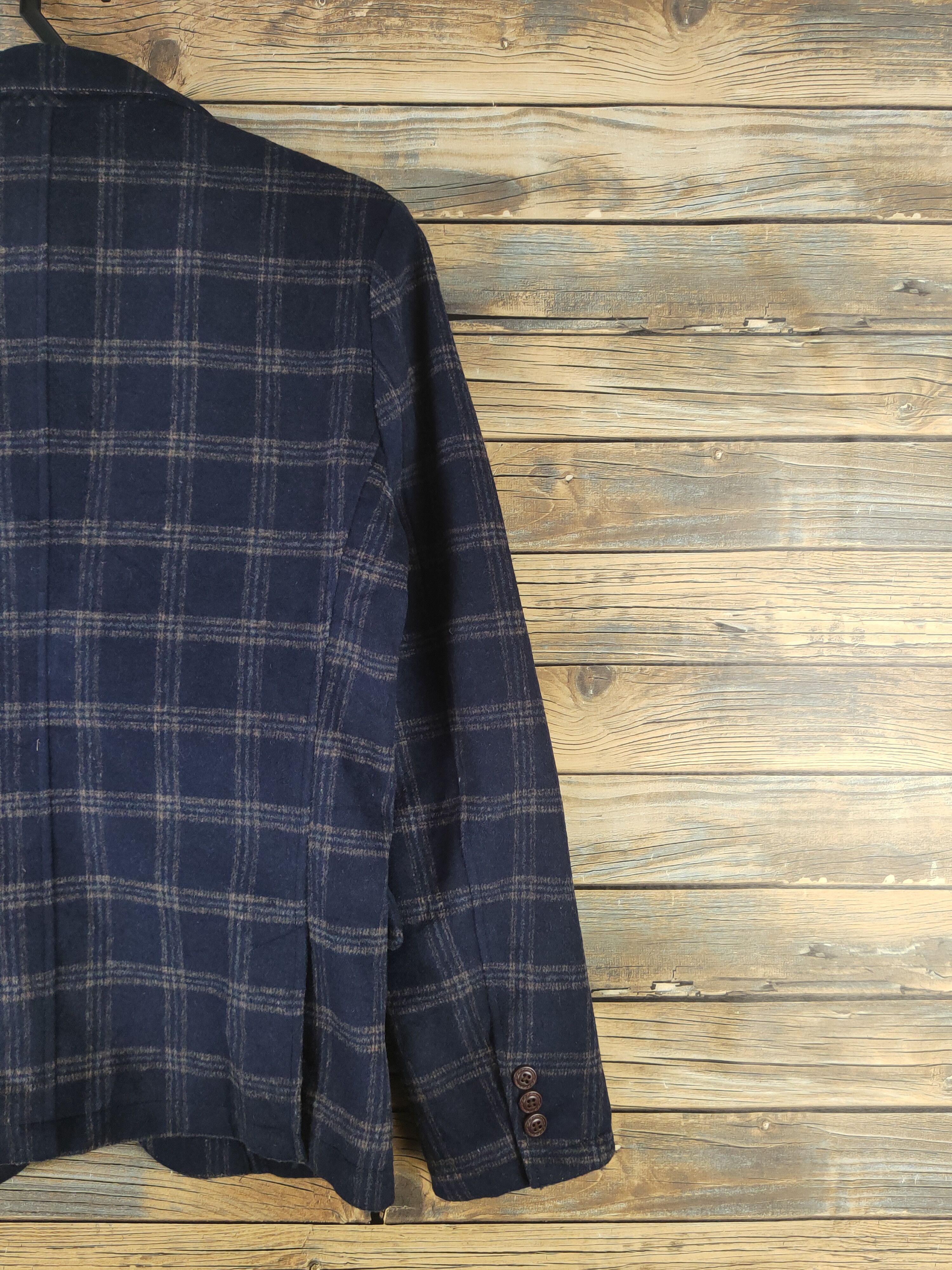 Vintage Rare collection 🔥Here's Street Navy Wool Blazers Size US M / EU 48-50 / 2 - 9 Thumbnail