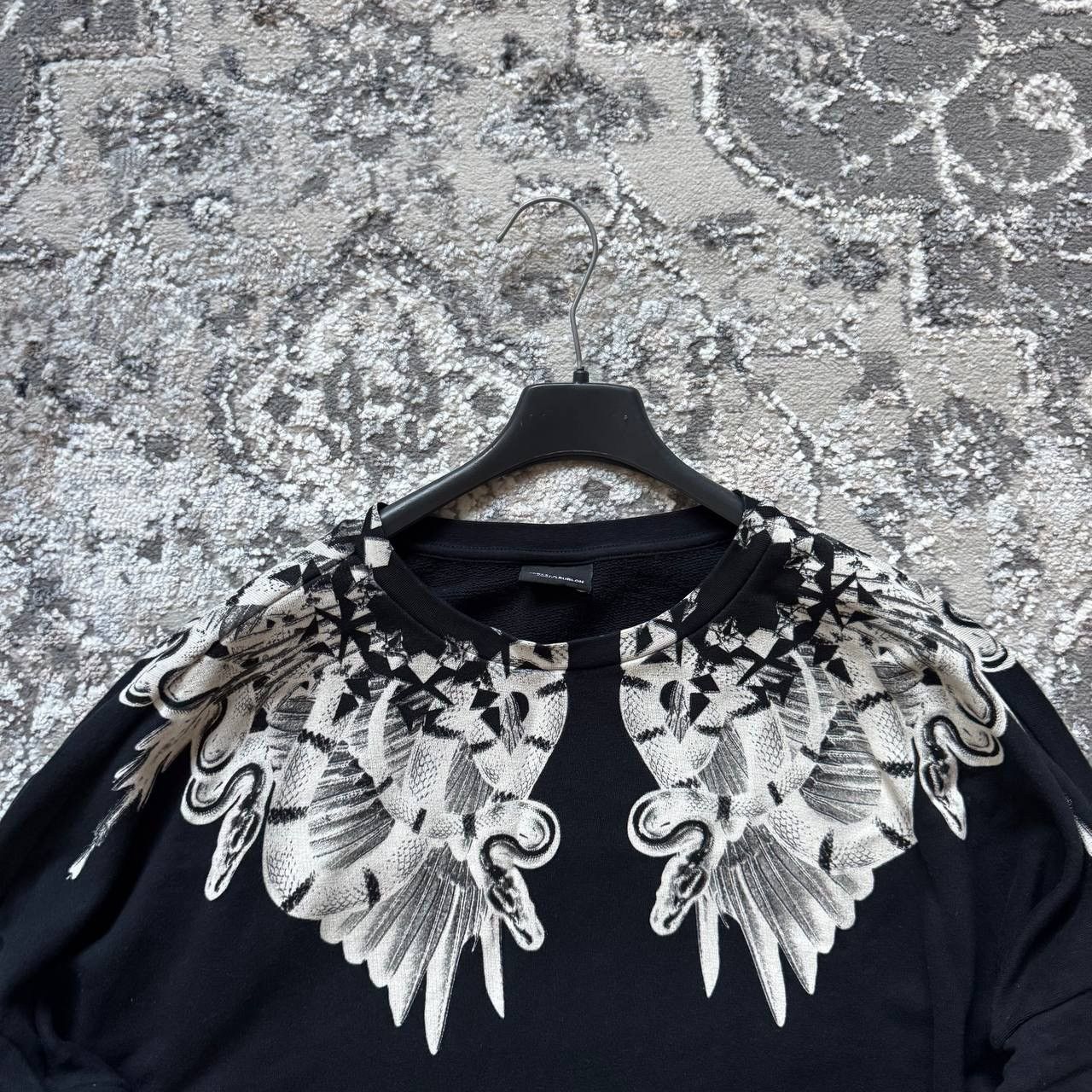 Marcelo Burlon Marcelo Burlon Avantgarde Snakes Wings Black White Crewneck Size US S / EU 44-46 / 1 - 5 Thumbnail