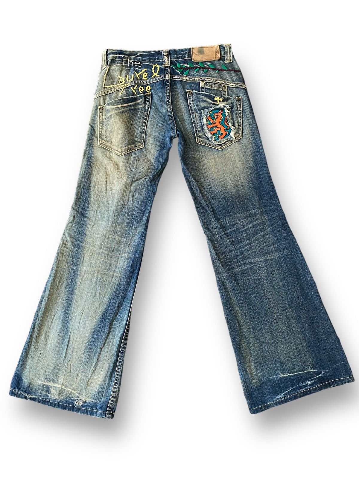 image of Archival Clothing x If Six Was Nine Drive Jeans Flare in Blue, Men's (Size 30)