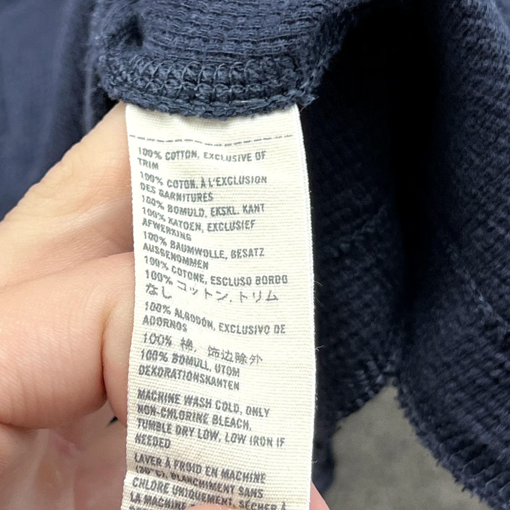 Abercrombie & Fitch Abercrombie & Fitch Shirt Mens L Blue Thermal Muscle A Logo Long Sleeve Size US L / EU 52-54 / 3 - 3 Thumbnail