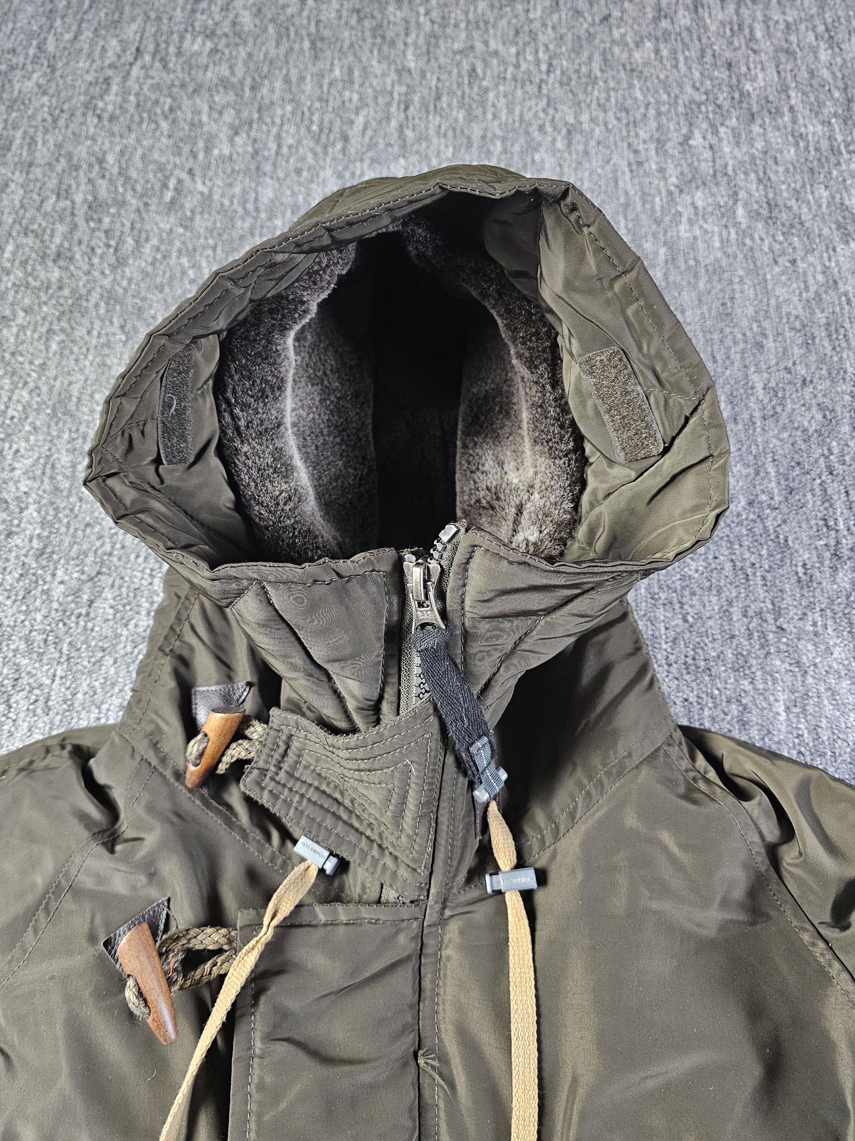Parajumpers Parajumpers Flea Market Down Parka Faux Fur Hood Olive XL Size US S / EU 44-46 / 1 - 8 Thumbnail