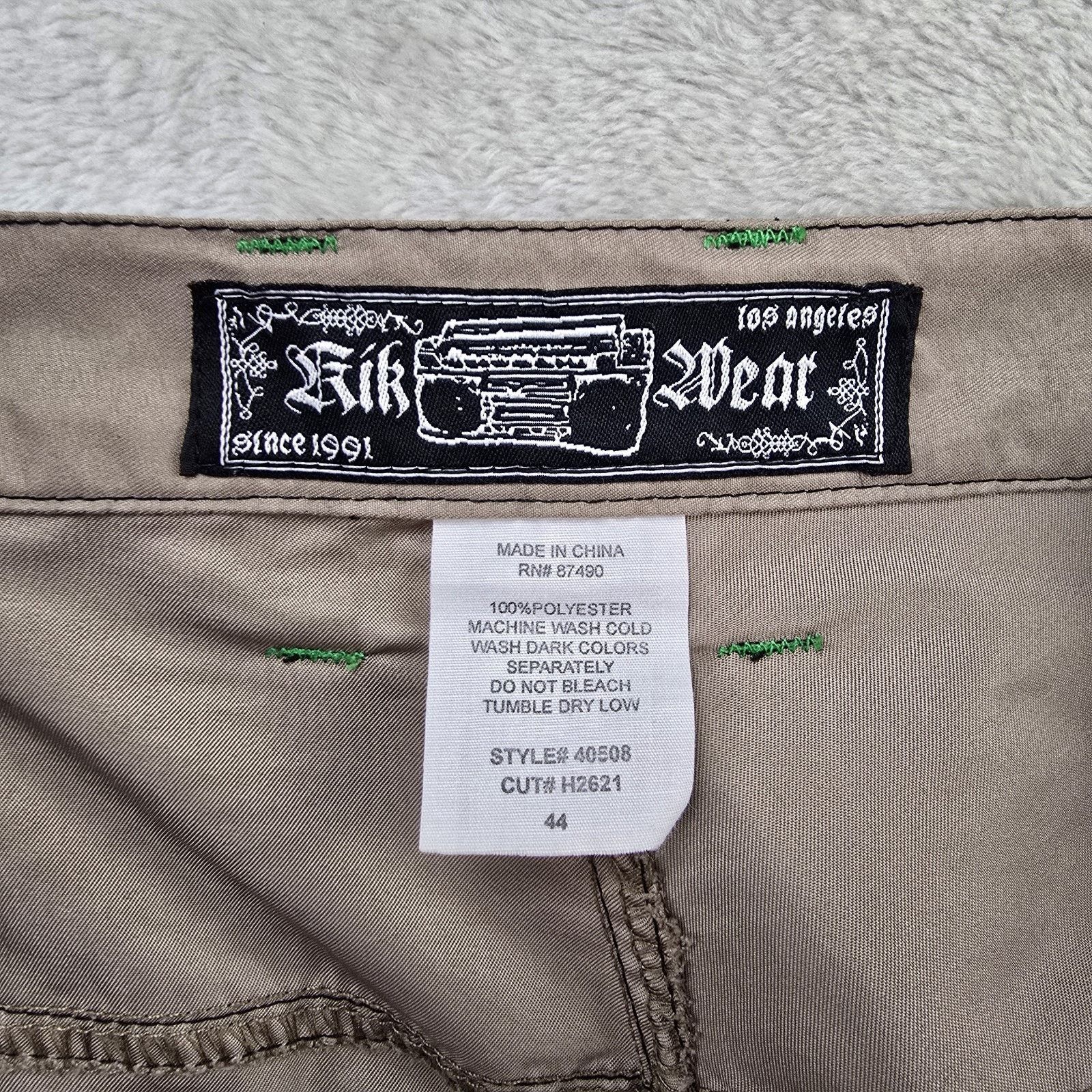 Other Vintage Kikwear Cargo Pants 44x31 Baggy Wide Leg Y2K Skater Size US 44 / EU 60 - 4 Thumbnail