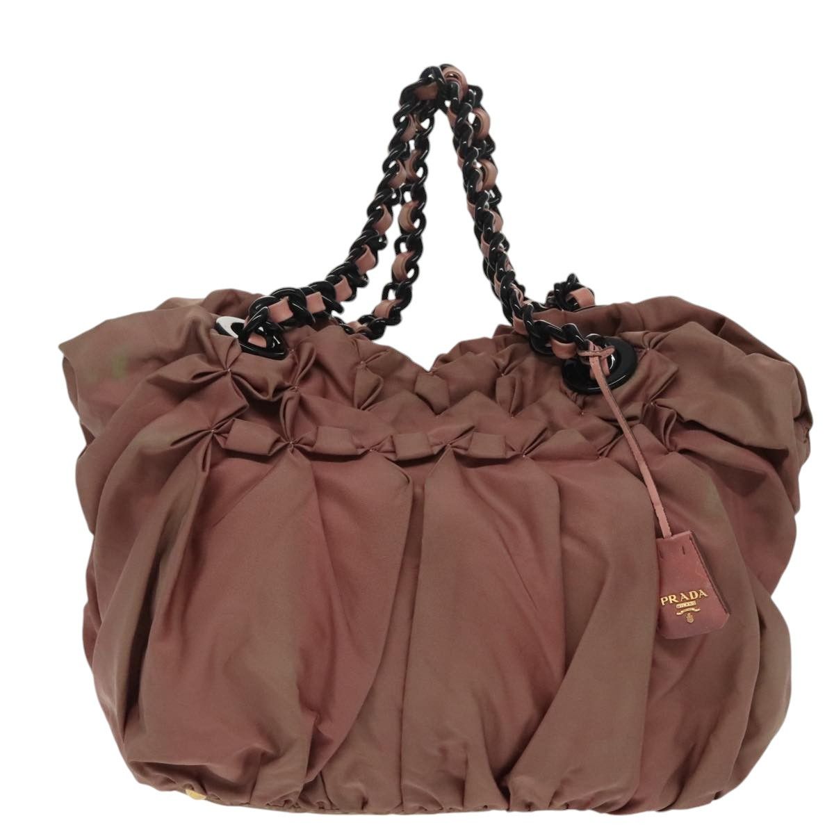 Prada Tessuto Burgundy Polyester Shoulder Bag (Pre-Owned) Size ONE SIZE - 1 Thumbnail