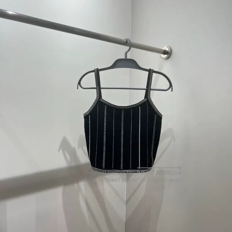 Chanel Chanel Striped logo short cashmere suspenders Size XS / US 0-2 / IT 36-38 - 1 Thumbnail