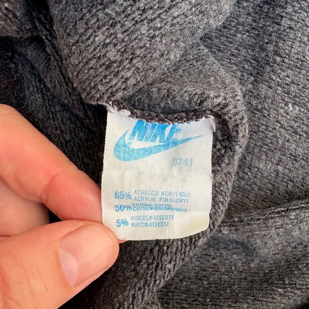 Nike 1980 80s Vintage Rare Blue Tag Long Sleeve Polo Shirt