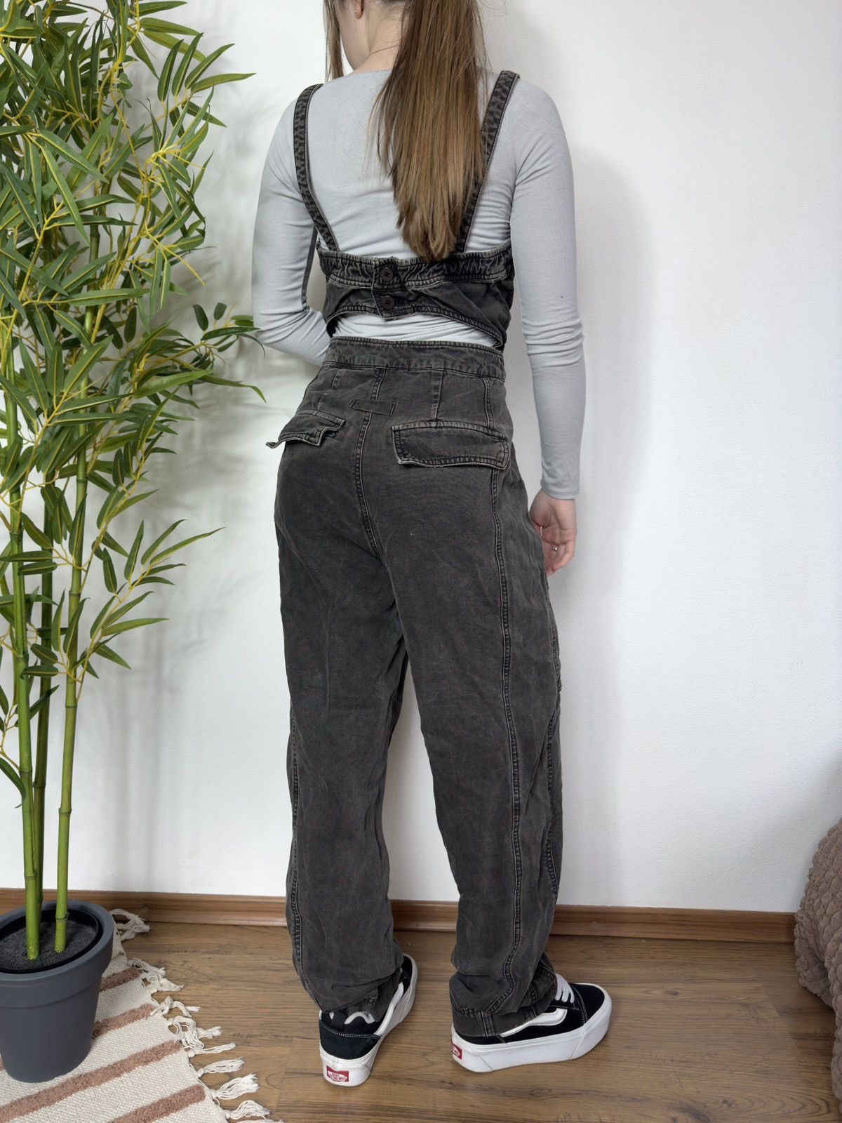 Free People VINTAGE FREE PEOPLE WASHED DENIM 2000s OVERALLS SUIT PANTS Size M / US 6-8 / IT 42-44 - 10 Thumbnail