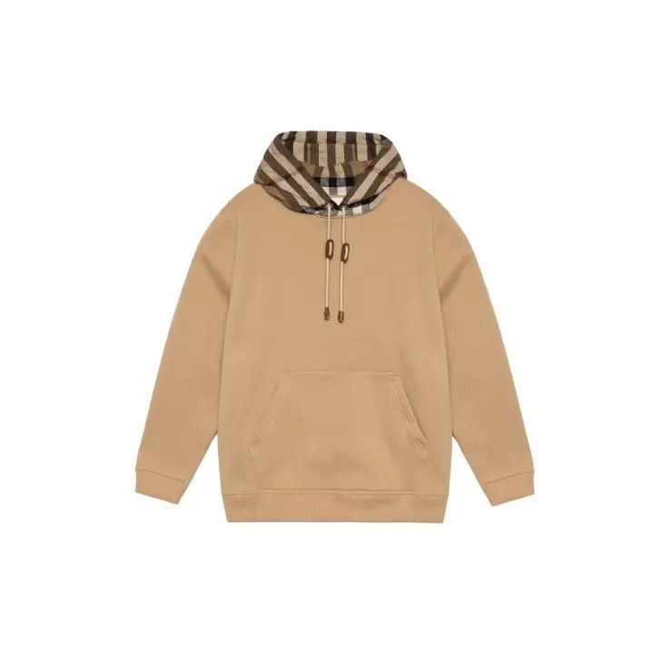 Burberry Burberry Burberry Beige Check Hooded Sweatshirt for Men-25 Size US M / EU 48-50 / 2 - 1 Thumbnail