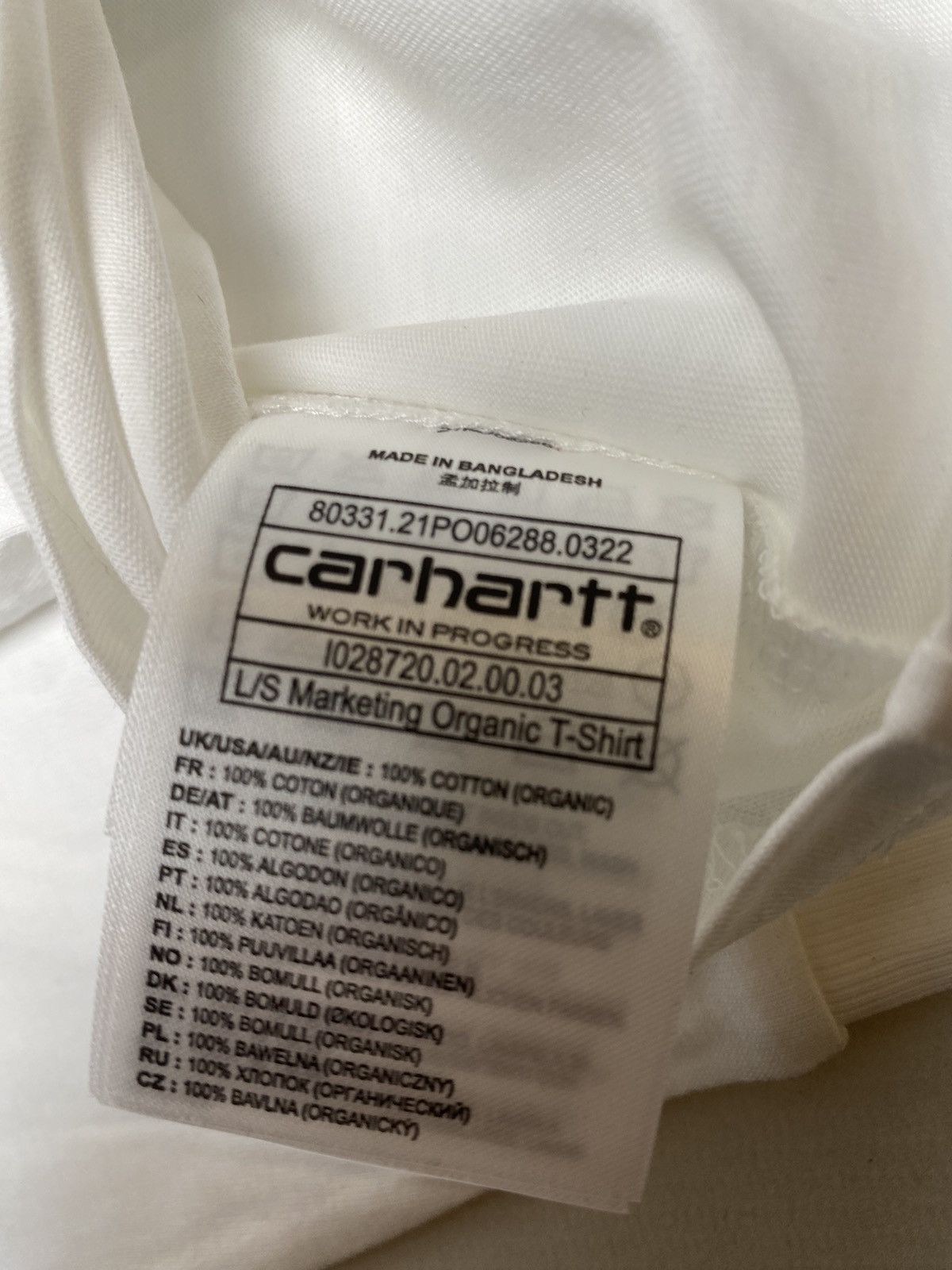 Carhartt Wip Carhartt Wip Cabaret Voltaire T-shirt size M White new Size US M / EU 48-50 / 2 - 11 Thumbnail