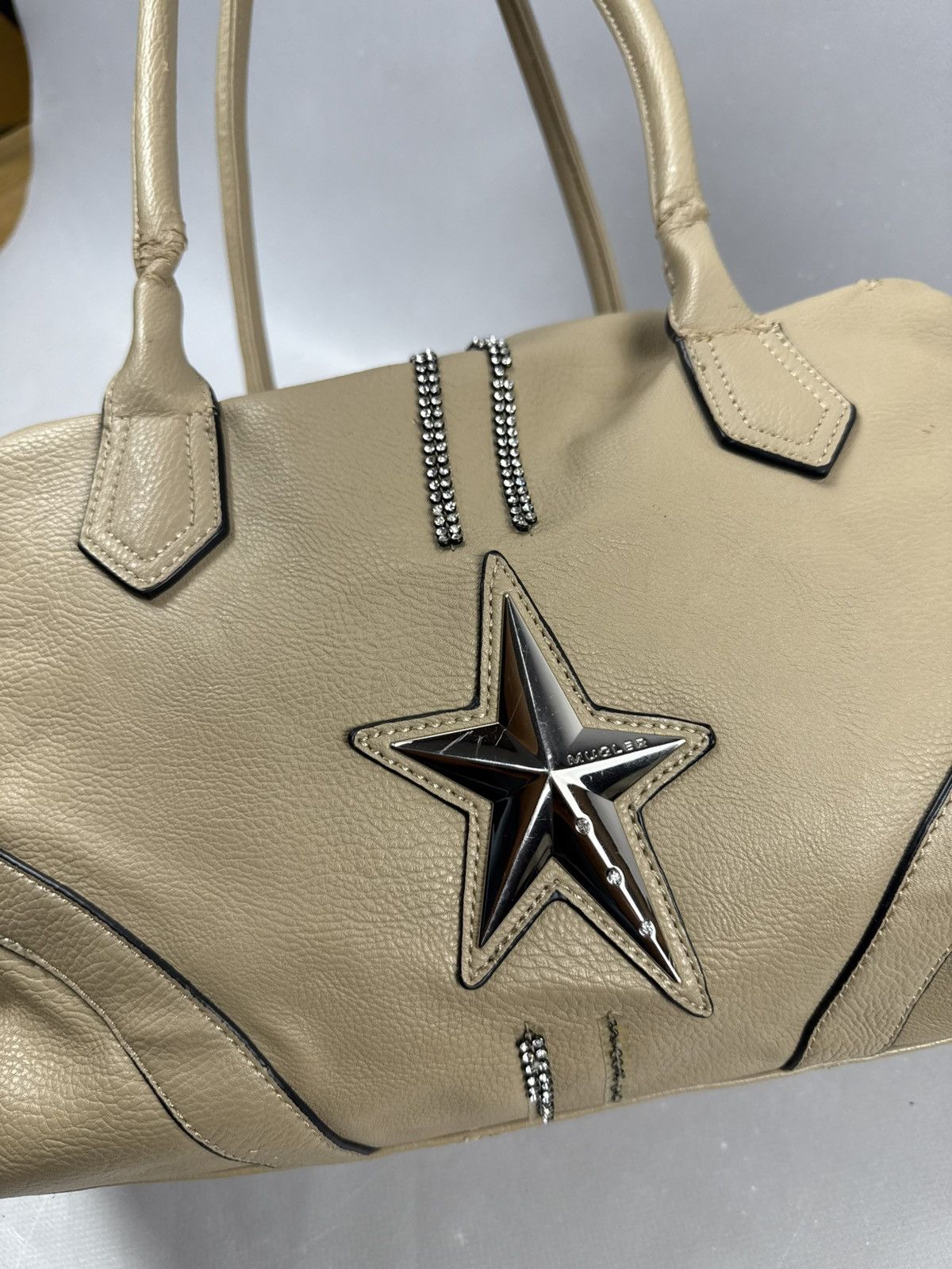 Mugler Mugler handbag vintage y2k beige leather model Size ONE SIZE - 10 Thumbnail