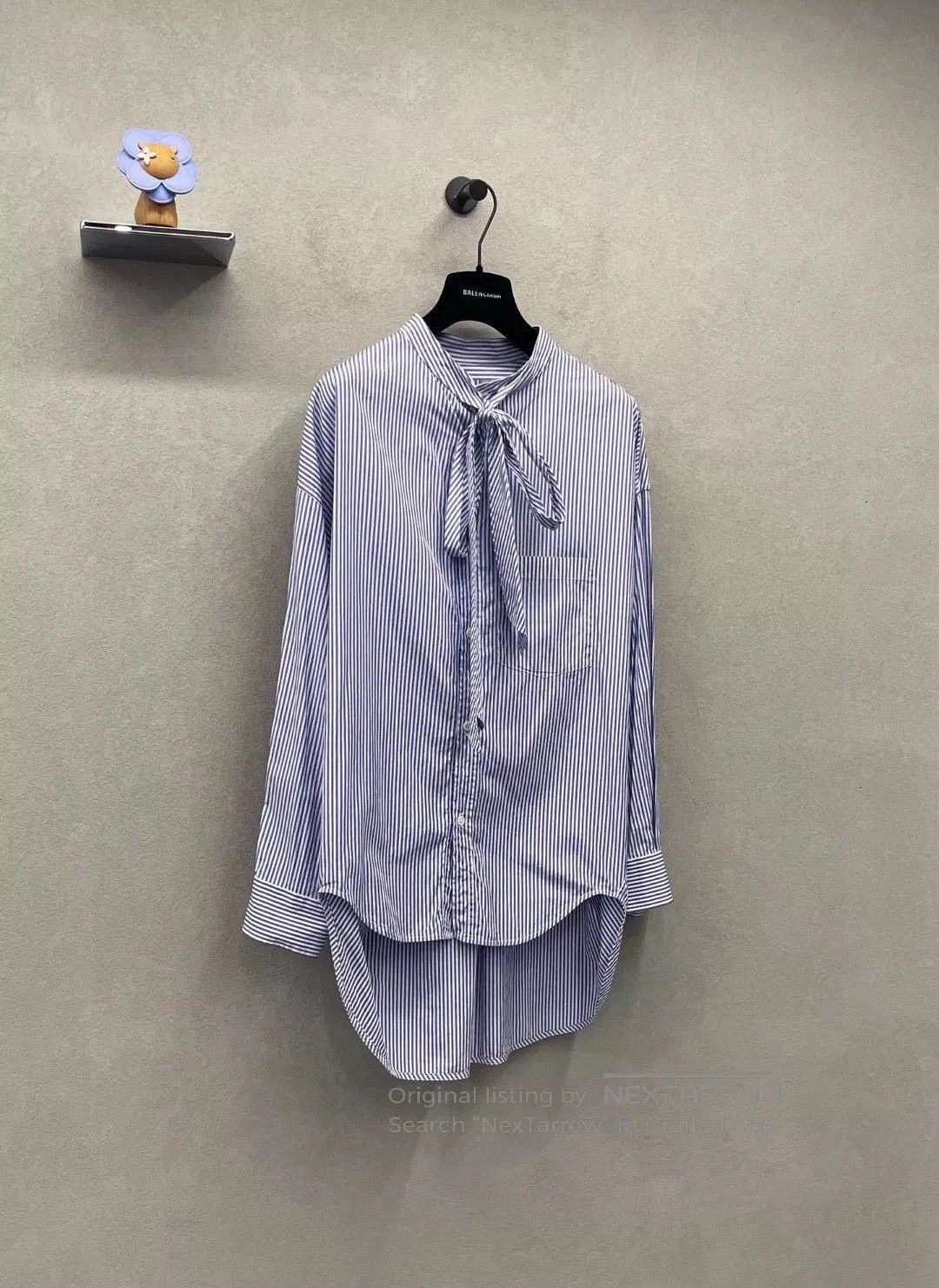 Balenciaga Balenciaga Blue Striped Shirt. Size US XS / EU 42 / 0 - 3 Thumbnail