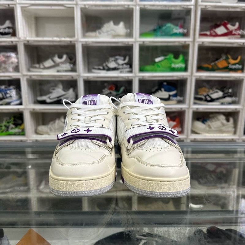 Louis Vuitton Louis Vuitton Trainer White Purple Fashion Sneakers -2508 Size US 9.5 / IT 39.5 - 2 Thumbnail