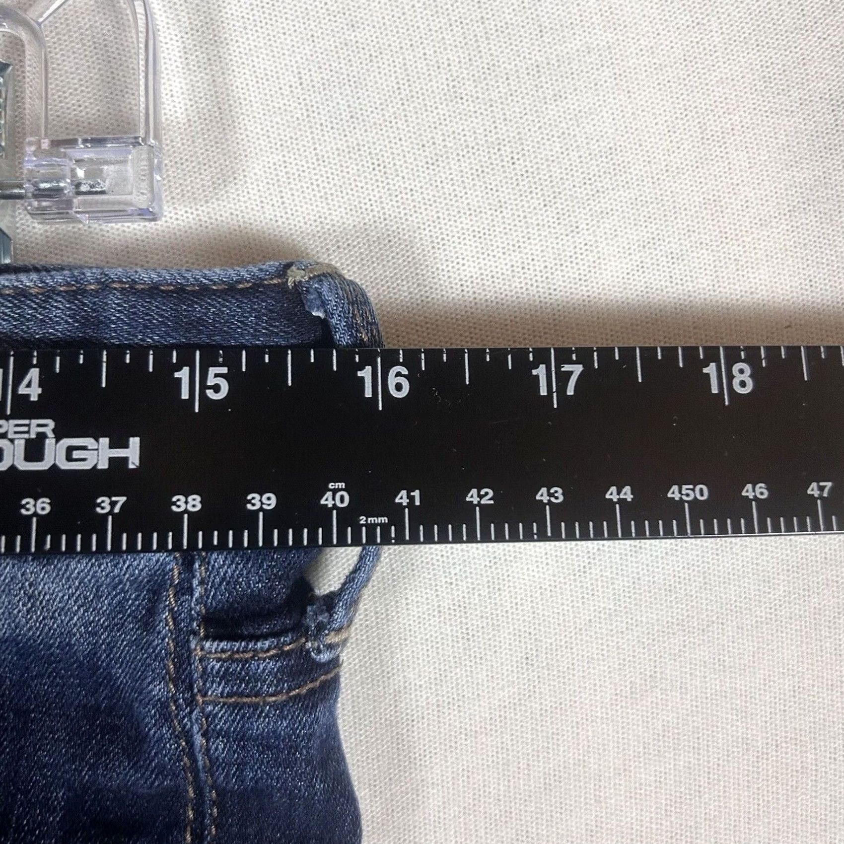Express Express Womens Skinny Jeans 2R Low Rise Dark Wash Denim Jeggings Long Size 26" / US 2 / IT 38 - 6 Thumbnail