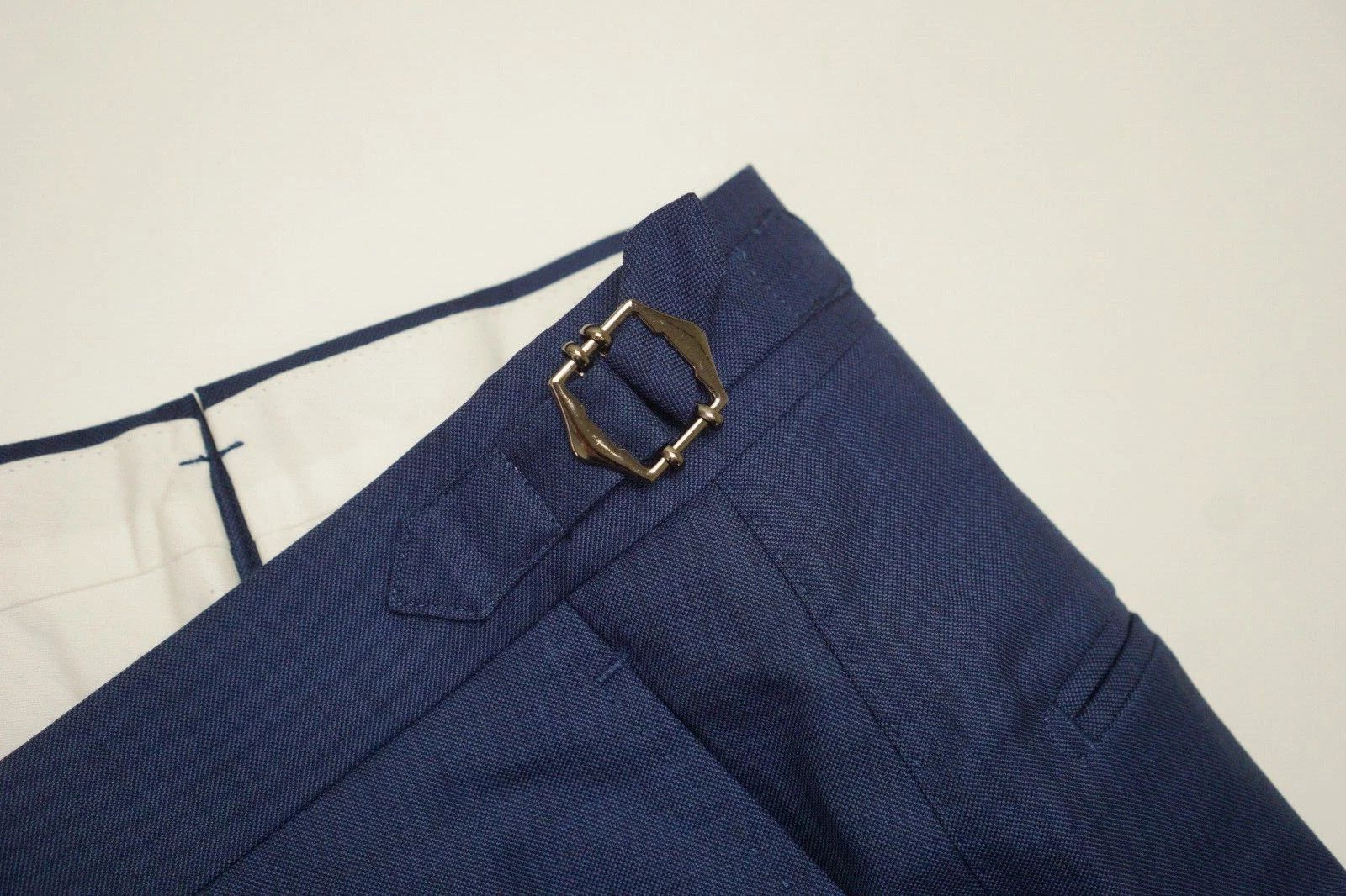 Suitsupply Men Suitsupply Suit Lazio Single Breasted Blue Wool US34 Size 34R - 9 Thumbnail
