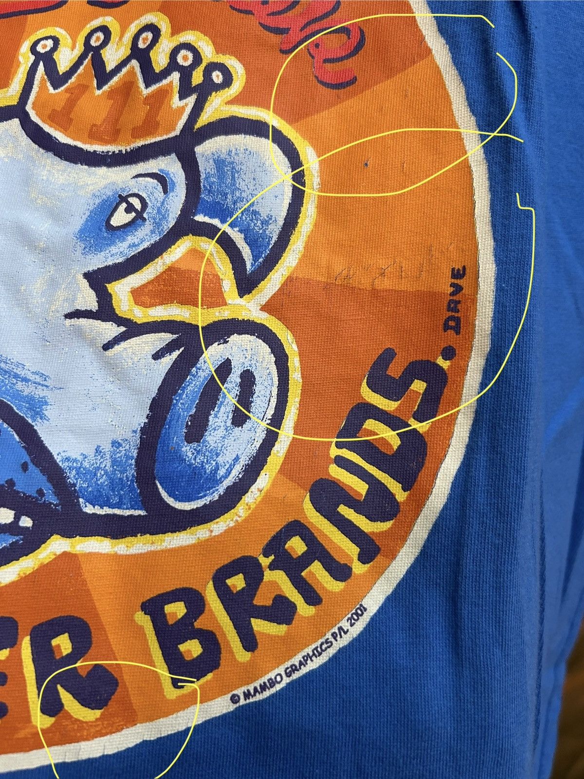 Mambo 2001 Mambo Loud Shirt Pig In Crown Dave Bowers T-Shirt Sz L Size US L / EU 52-54 / 3 - 14 Thumbnail