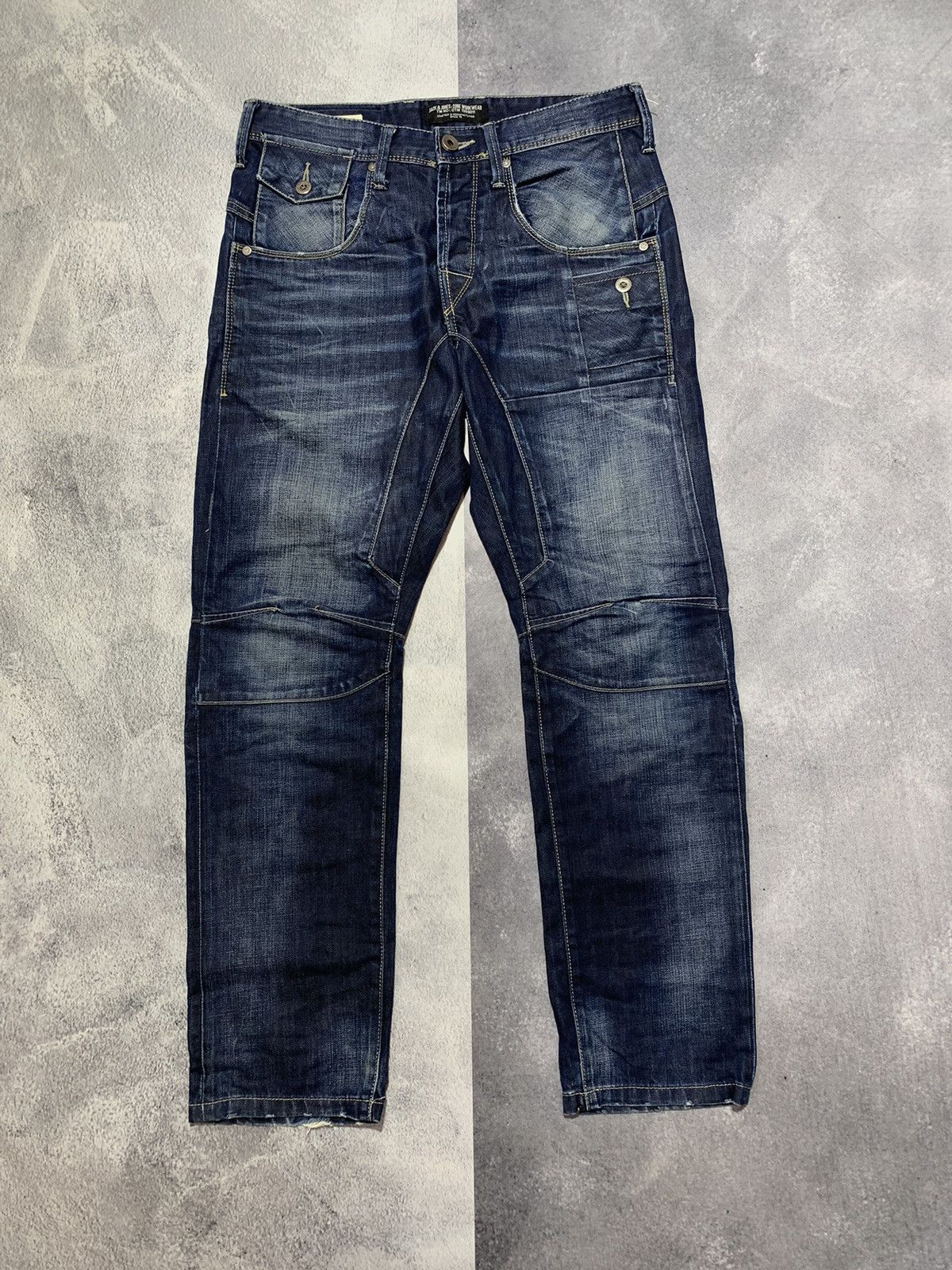 Japanese Brand × Vintage Vintage Y2K Japanese double knee jeans denim style size 32 Size US 32 / EU 48 - 1 Thumbnail