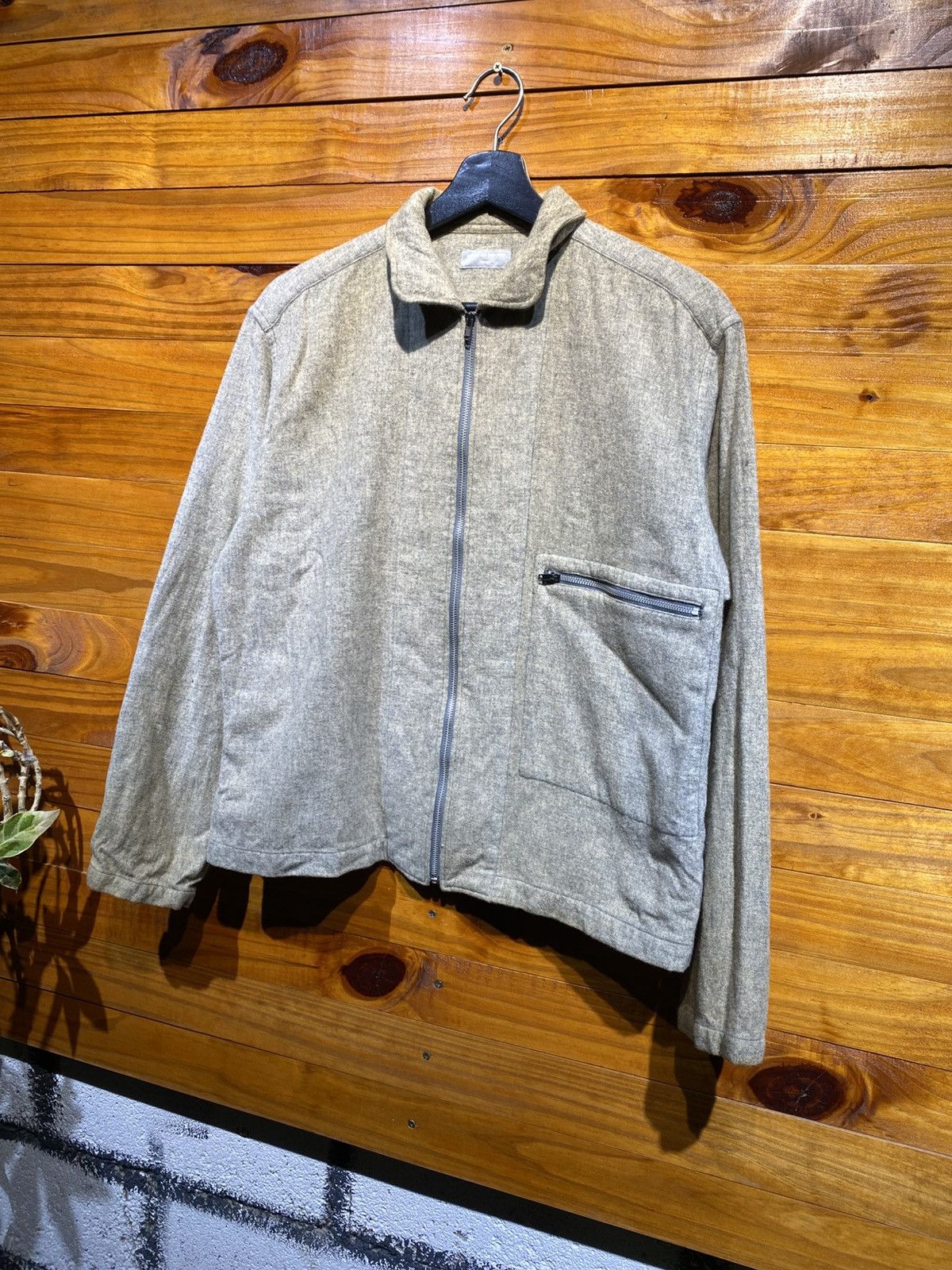 Comme des Garcons Homme Comme des Garçons Homme Wool Zip Jacket – Vintage Japanese Size US S / EU 44-46 / 1 - 4 Thumbnail